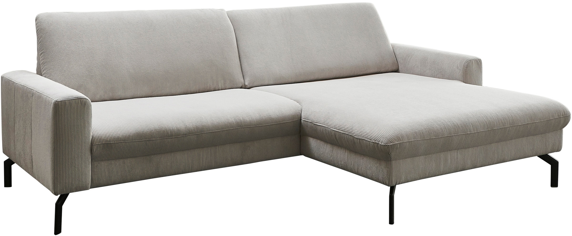 Die PlanBar Ecksofa wahlweise mit Kopfstützen und Sitztiefenverstellung