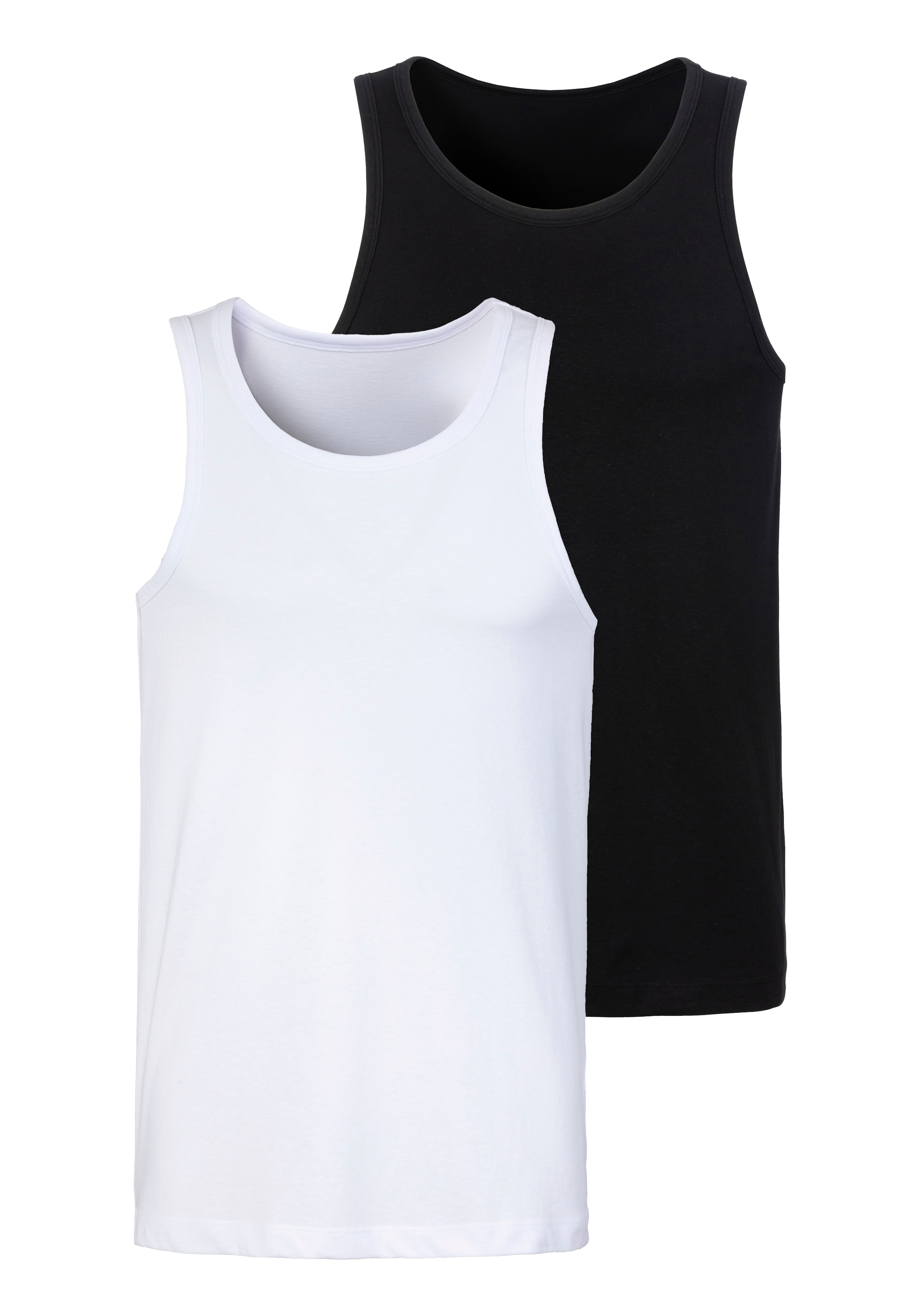 John Devin Tanktop, (Packung, 2), in schöner Melange-Optik