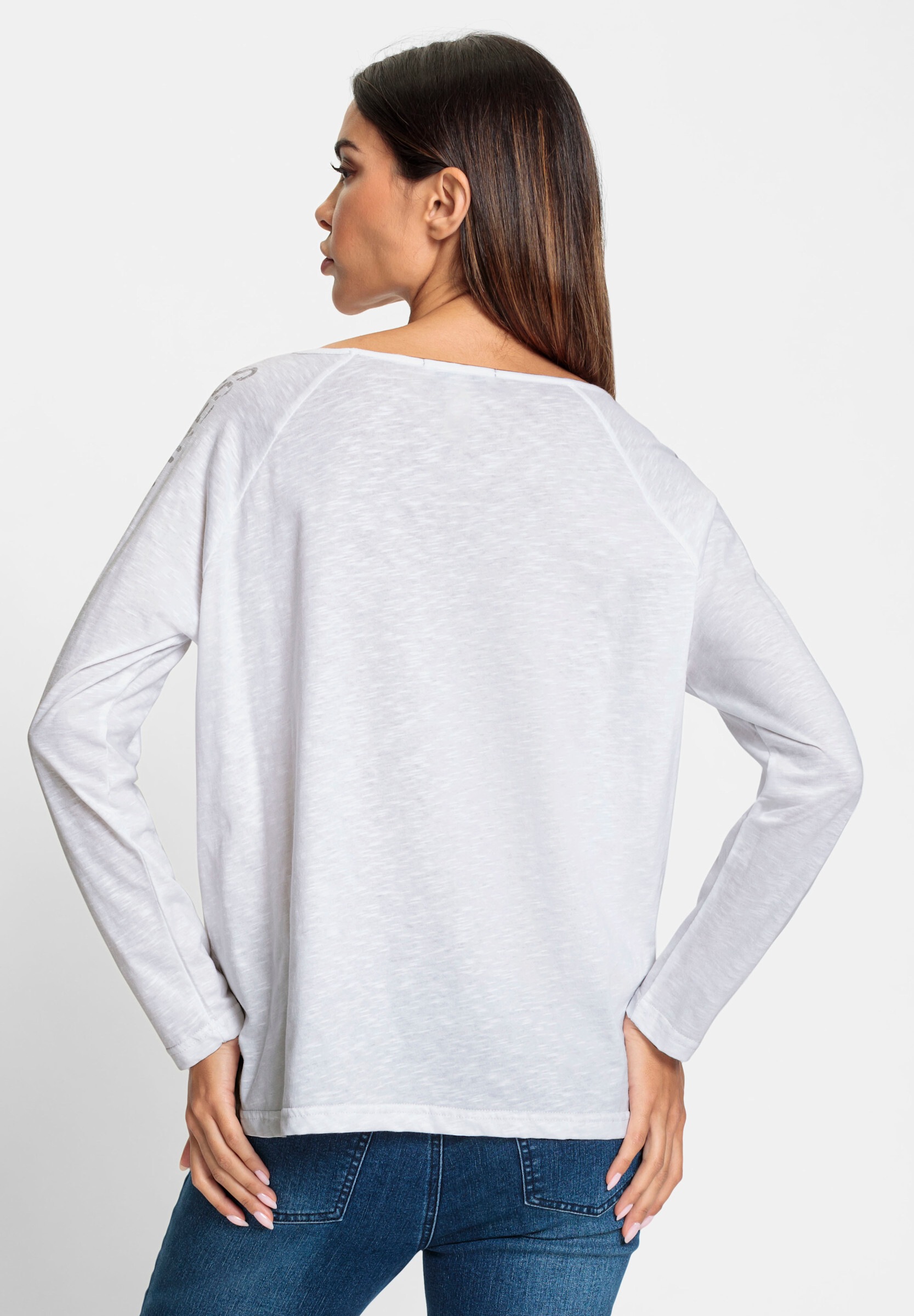 heine T-Shirt »Shirt Print-Shirt mit Spray-Optik«