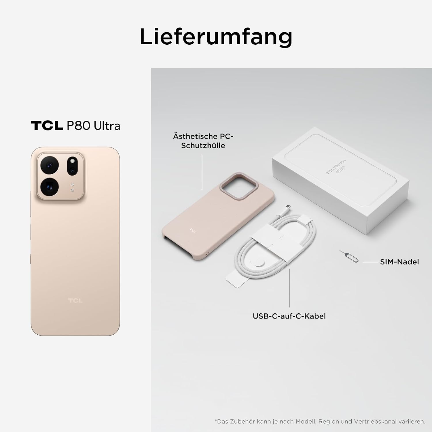 TCL Smartphone »P80 Ultra 512GB« sunit gold