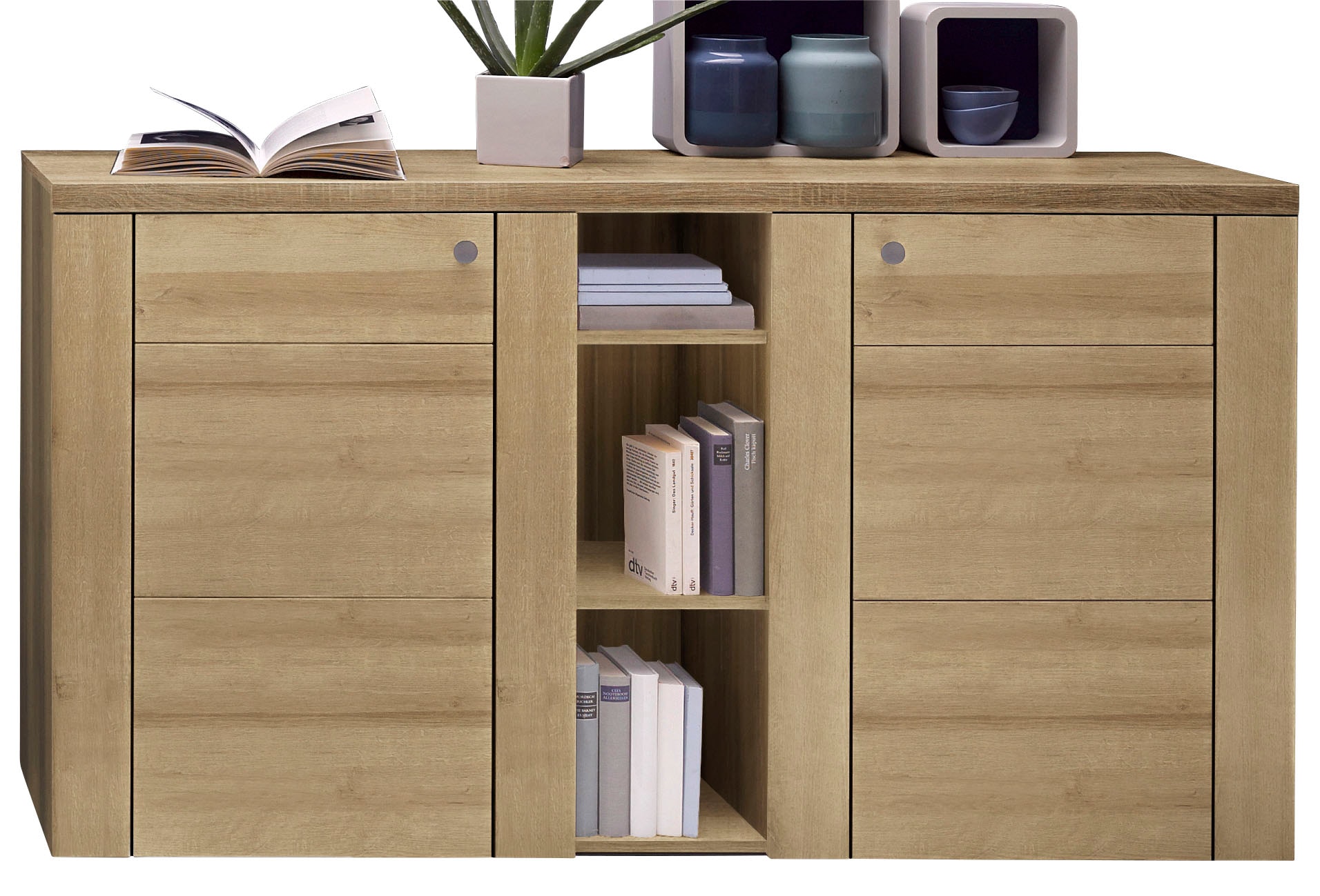 Sideboard »Larona, zeitlose Kommode mit 2 Türen, Türkommode, Breite 155 cm,«, Höhe 84...