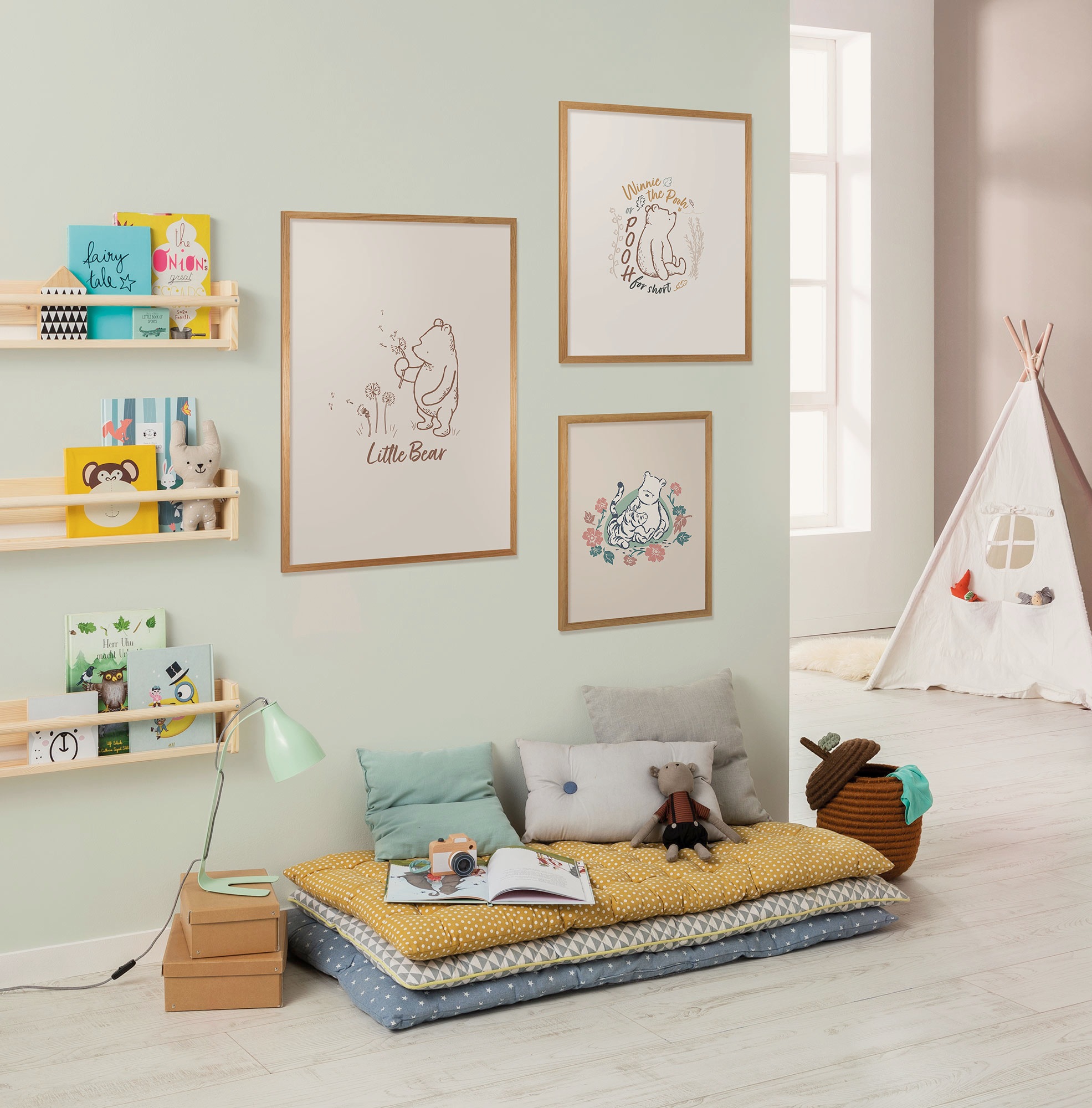 Komar Wandbild »Disney Winnie the Pooh for Short«, Disney, (Set, 1 St.), 30 x 40 cm (Breite x Höhe) - Kinderzimmer, Dekoration