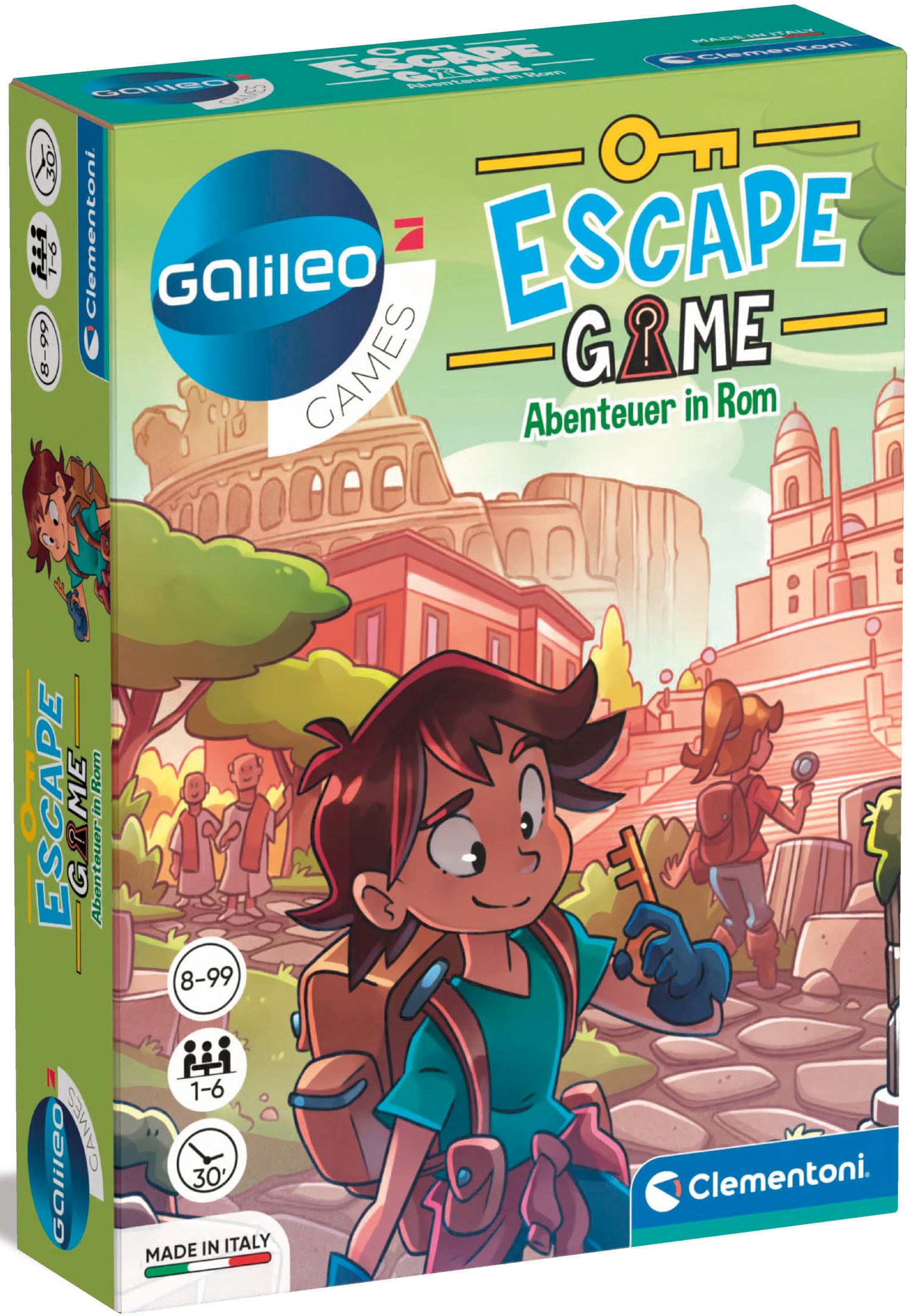 Clementoni® Spiel »Galileo, Escape Game Abenteuer in Rom«, Made in Europe, FSC® - schützt Wald - weltweit