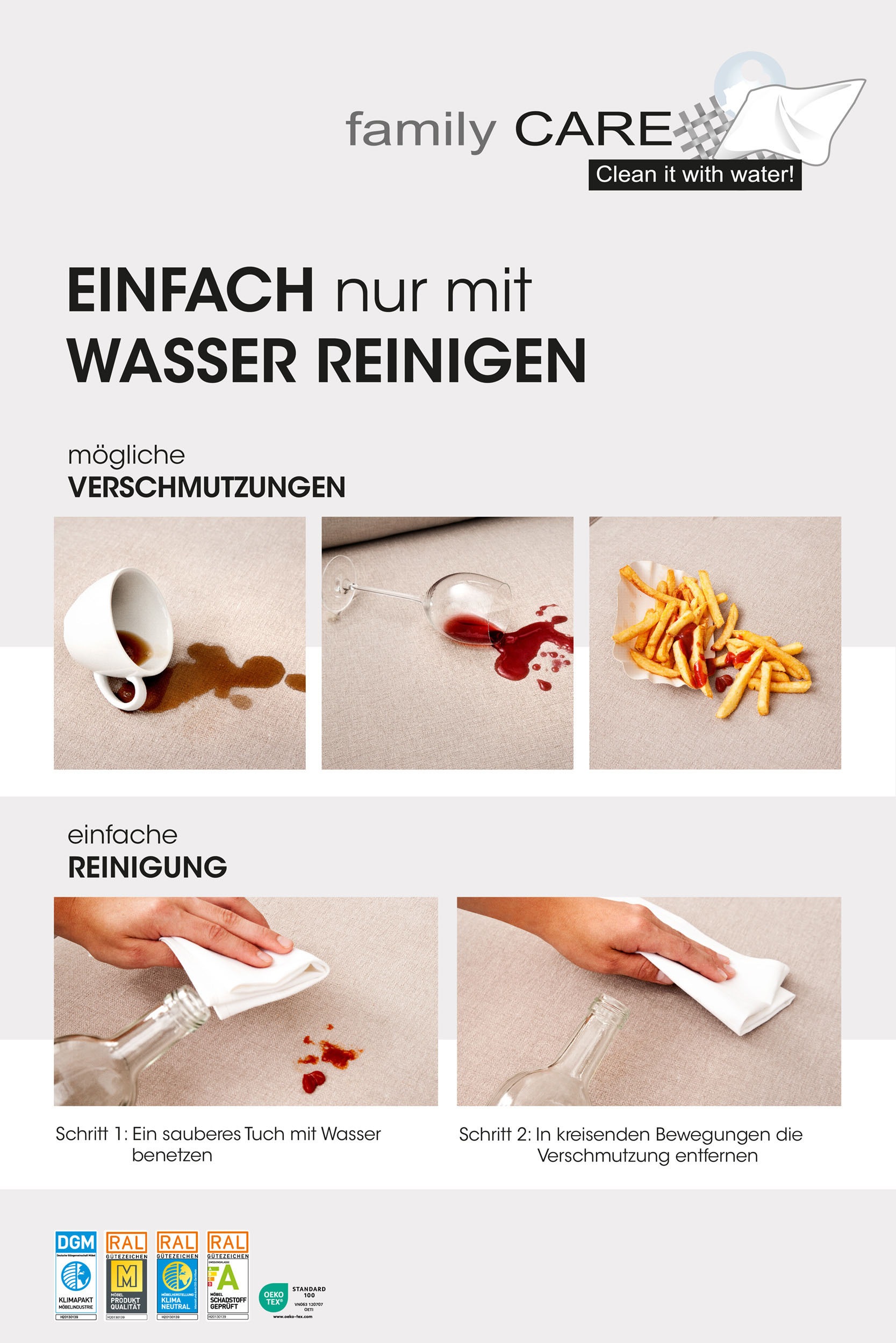 Home affaire 2-Sitzer »Apiro, 2-Sitzer – Premium-Komfort für dein Zuhause« Ergonomischer Federkern, optional motorisch ausziehbar