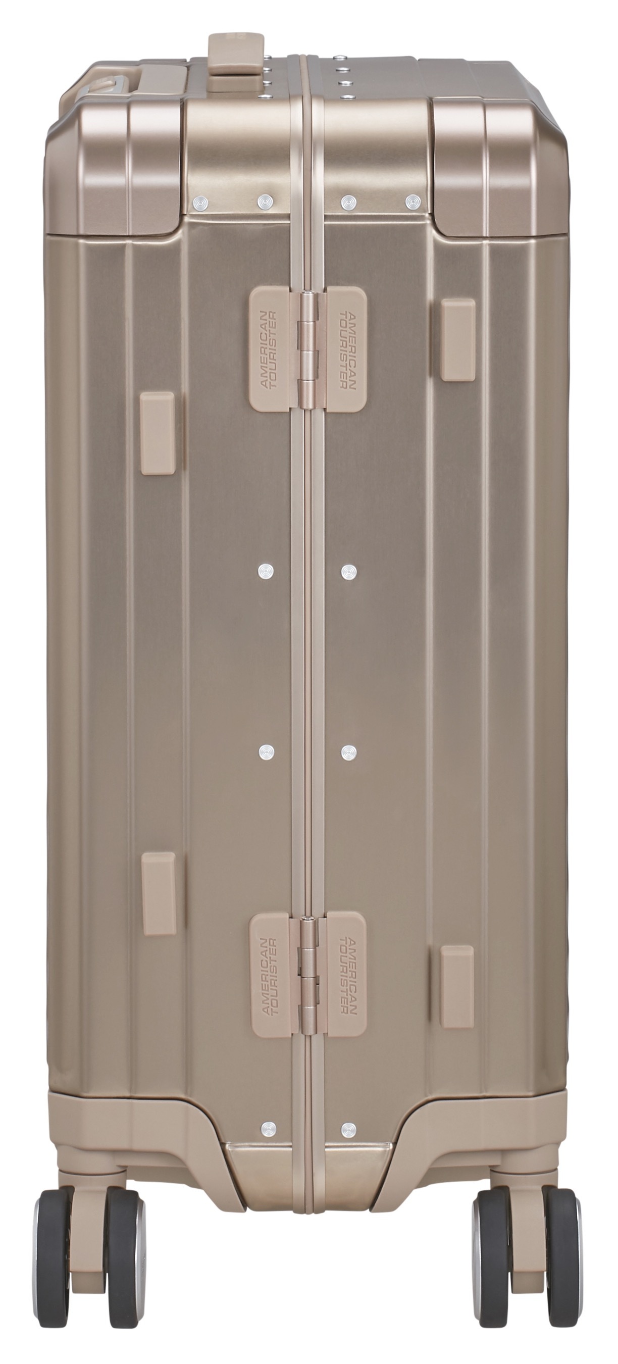 American Tourister® Hartschalen-Trolley »SOUNDBOX ALU, verschiedene Größen und Farben« 39 l 4 Rollen Hartschalen-Koffer zwei TSA-Schlösser Aluminium-Koffer