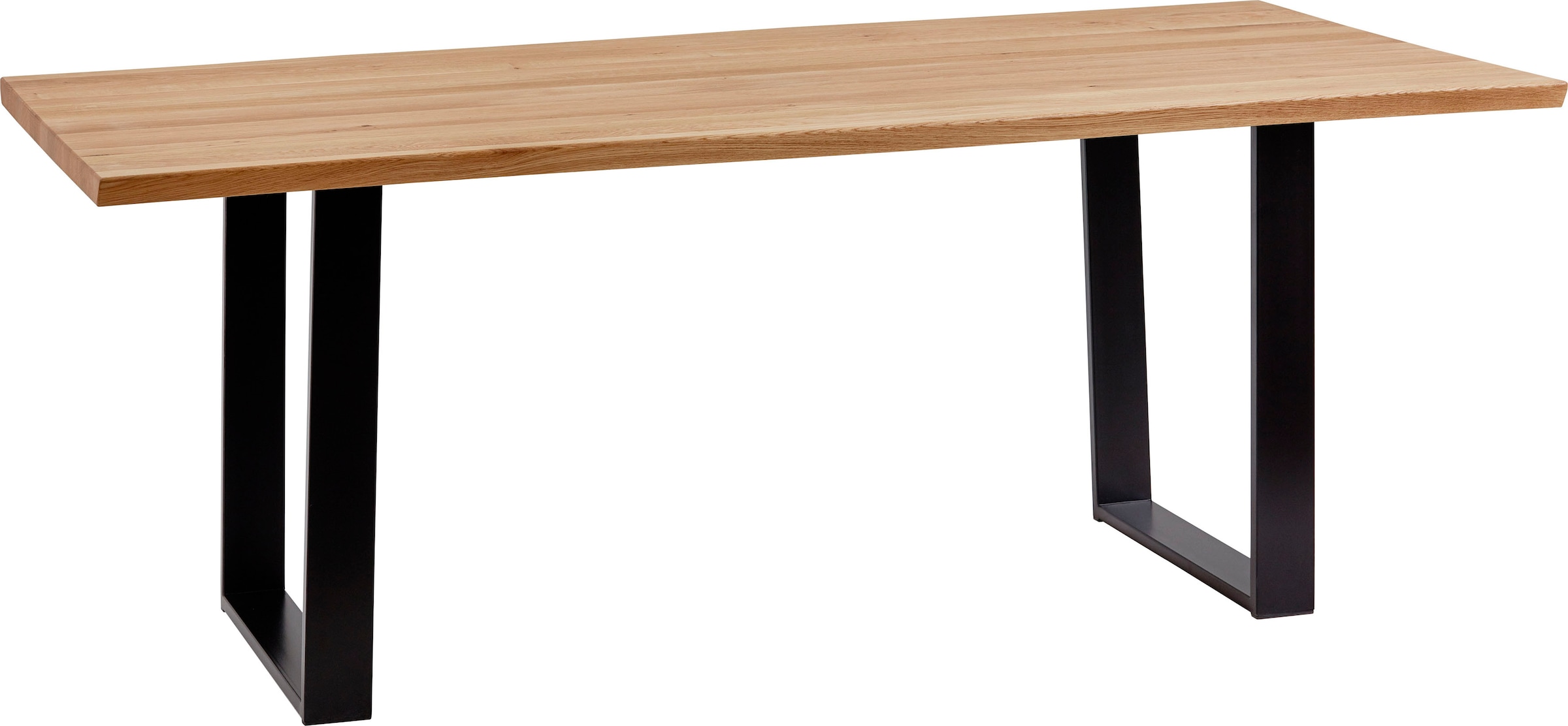 OTTO bei mit Baumkantentisch 4«, Massivholztischplatte kaufen SCHÖSSWENDER Baumkante FSC®-zertifiziertes »Oviedo