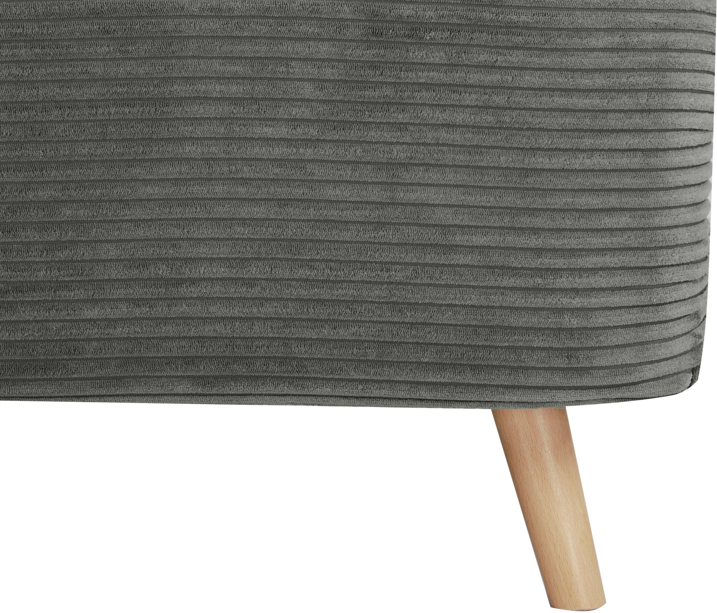 INOSIGN Sessel »AINSLEY« wandelbar zum Gästebett, Schlafsofa, Webstoff u. Cord-Bezug