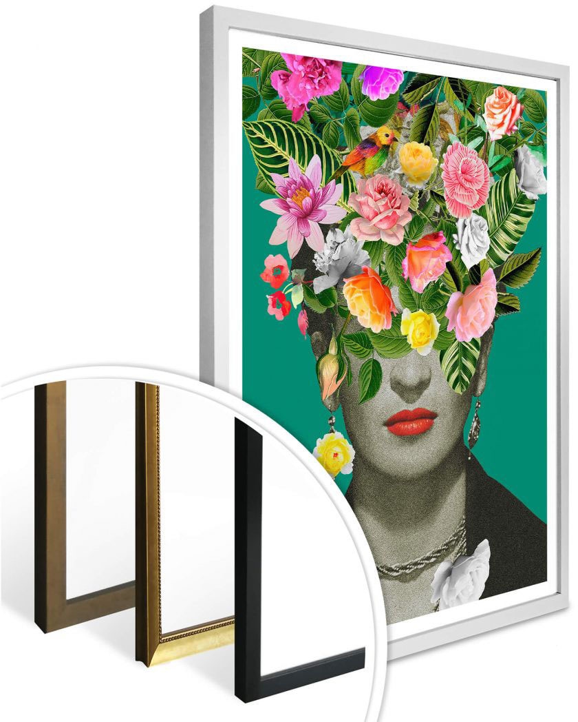 Wall-Art Poster »Frida Floral Studio«, (1 St.) Schriftzug, bei online OTTO