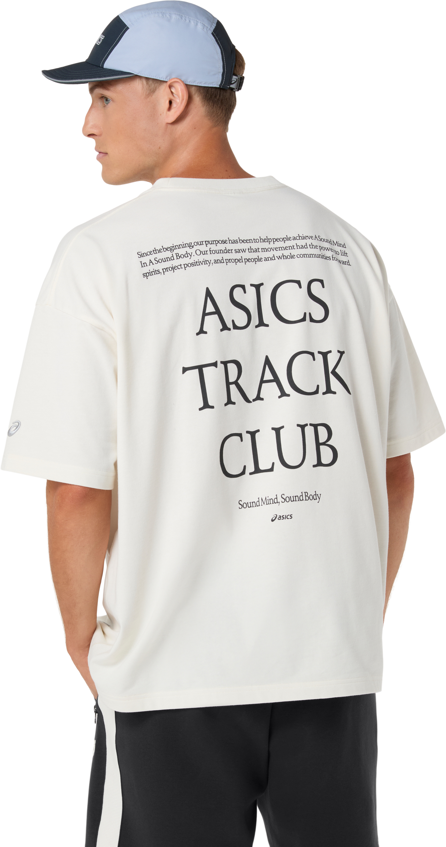 Asics Trainingsshirt »ASICS TRACK CLUB  HERITAGE RELAXED TEE« lockere Passform, schnell trocknendes Baumwoll-Mischgewebe