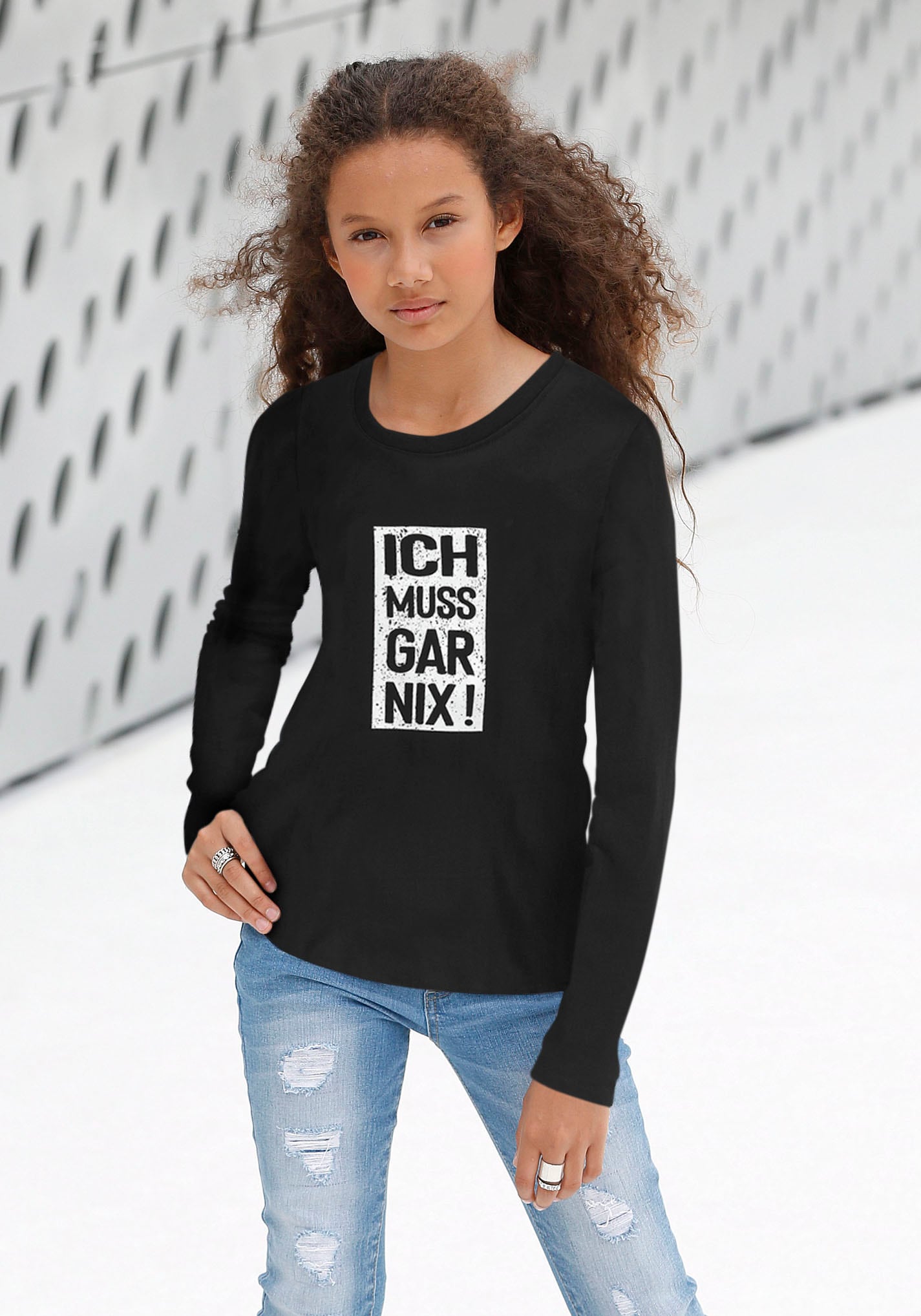 Druck nix!«, KIDSWORLD OTTO »Ich kaufen muss Langarmshirt gar bei