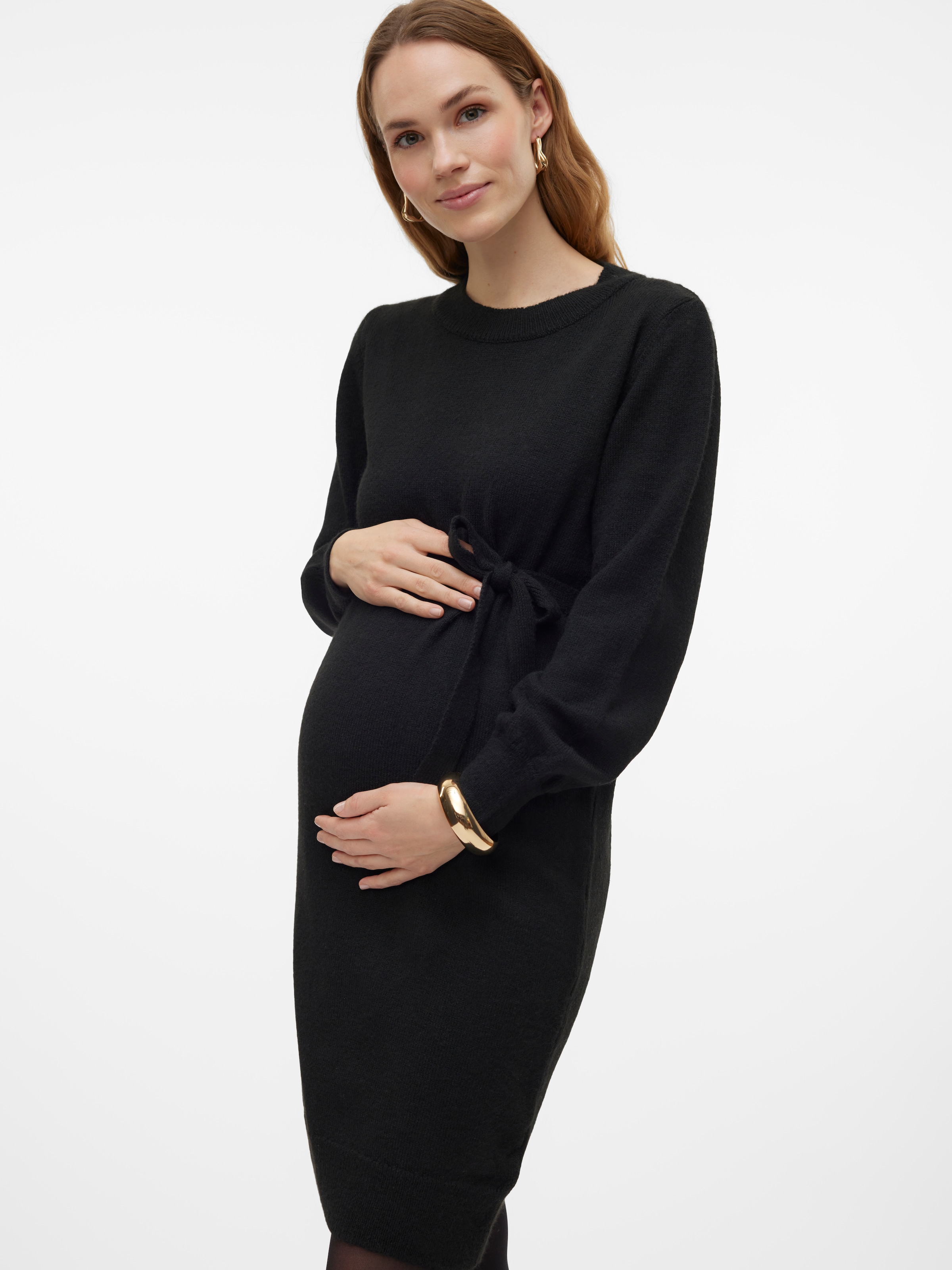 Mamalicious Umstandskleid »MLNEWANNE L/S ABK KNIT DRESS A. NOOS«