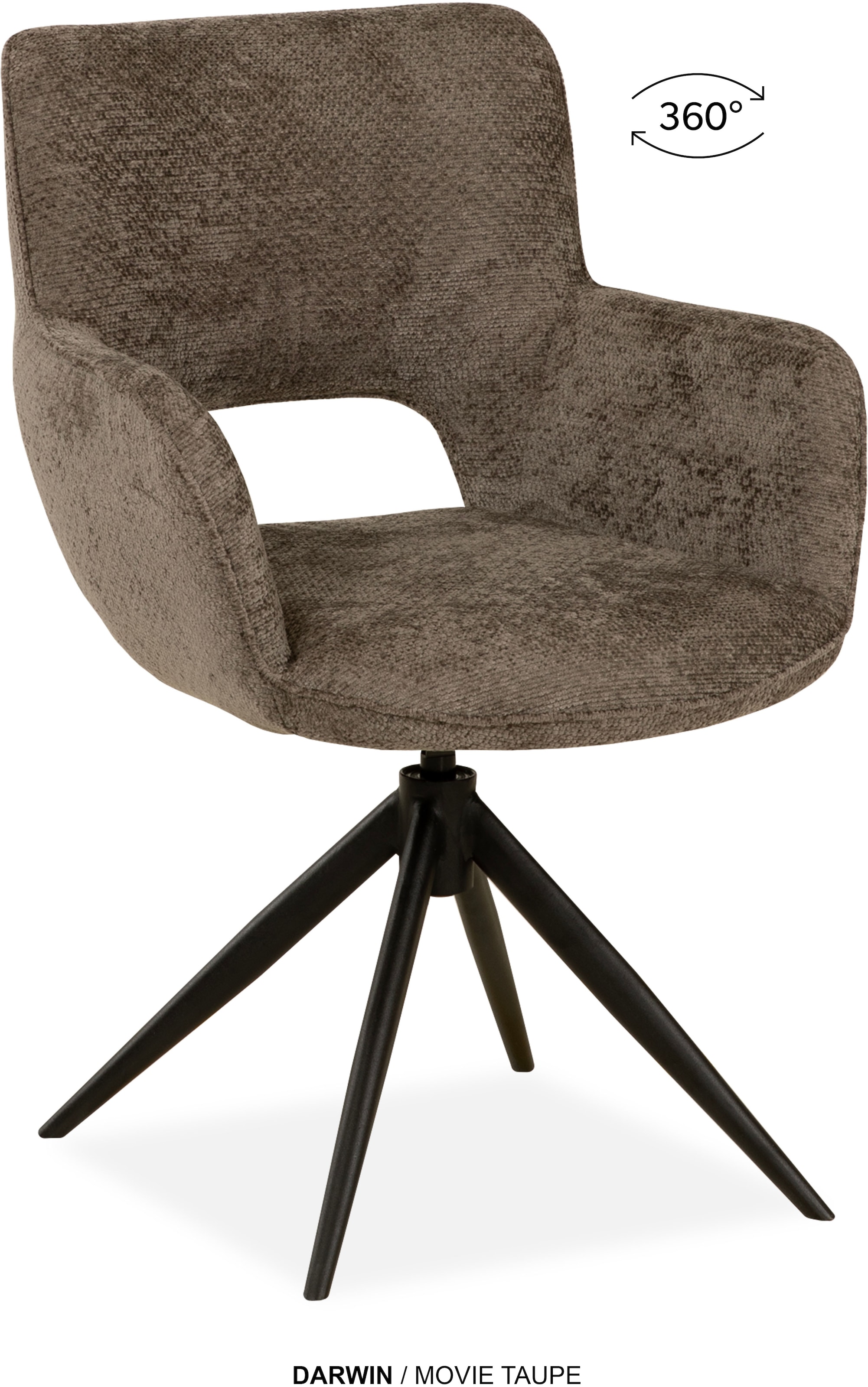 OMG Design Esszimmerstuhl »Darwin« (Set) 2 Stk.Drehstuhl mit auto-return, Armlehnenstuhl