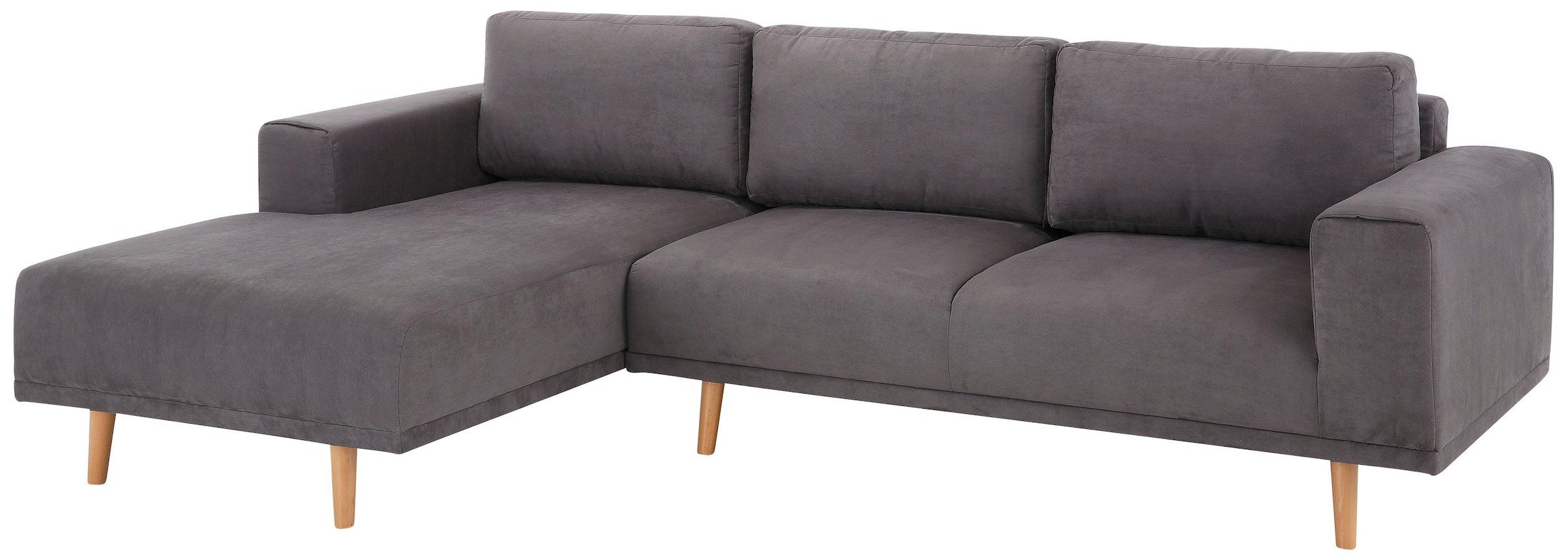 Home affaire Ecksofa »Lasse L-Form« im scandinavischen Stil mit Holzfüßen