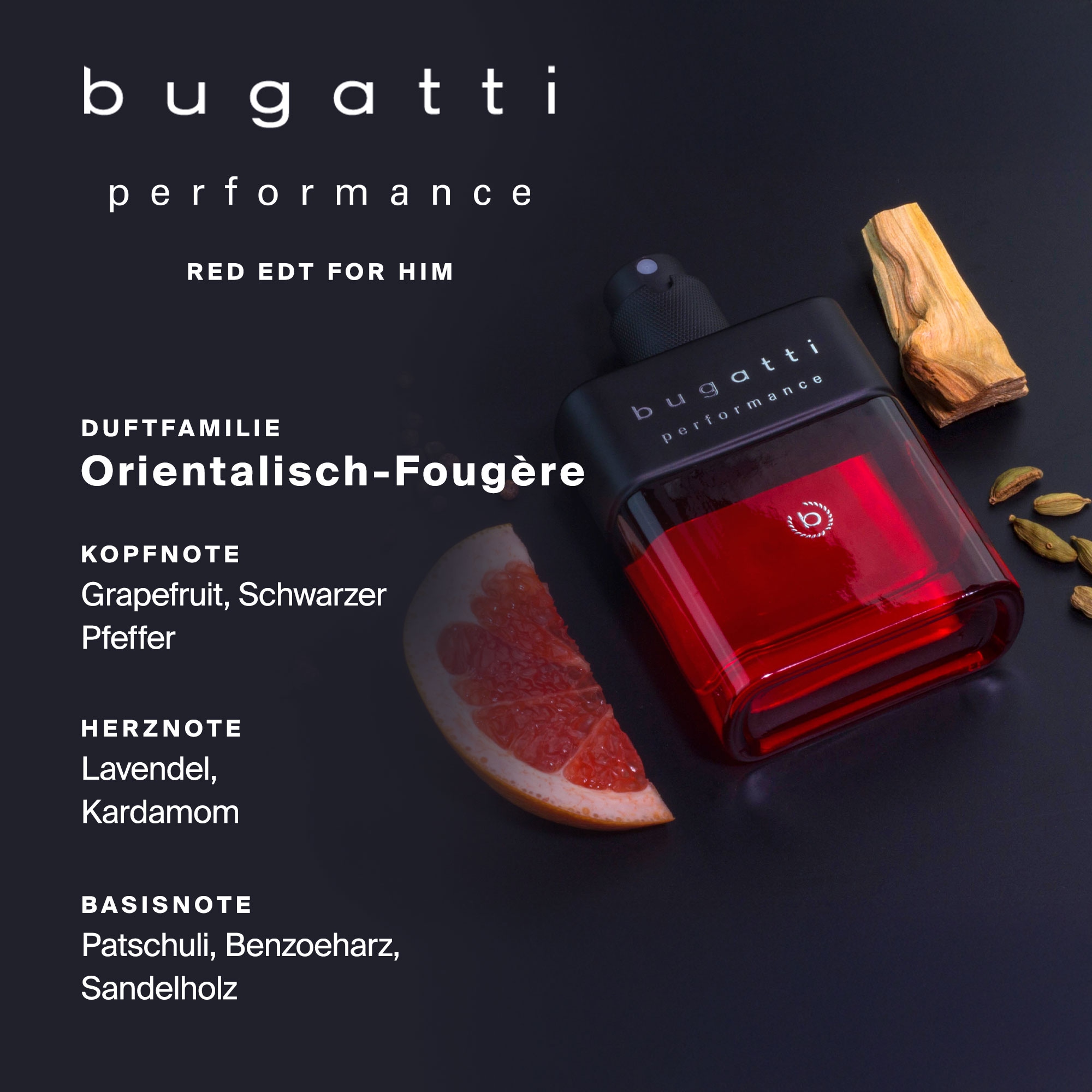 bugatti Duft-Set »bugatti performance red for him EdT 100ml + SG 200ml GP«