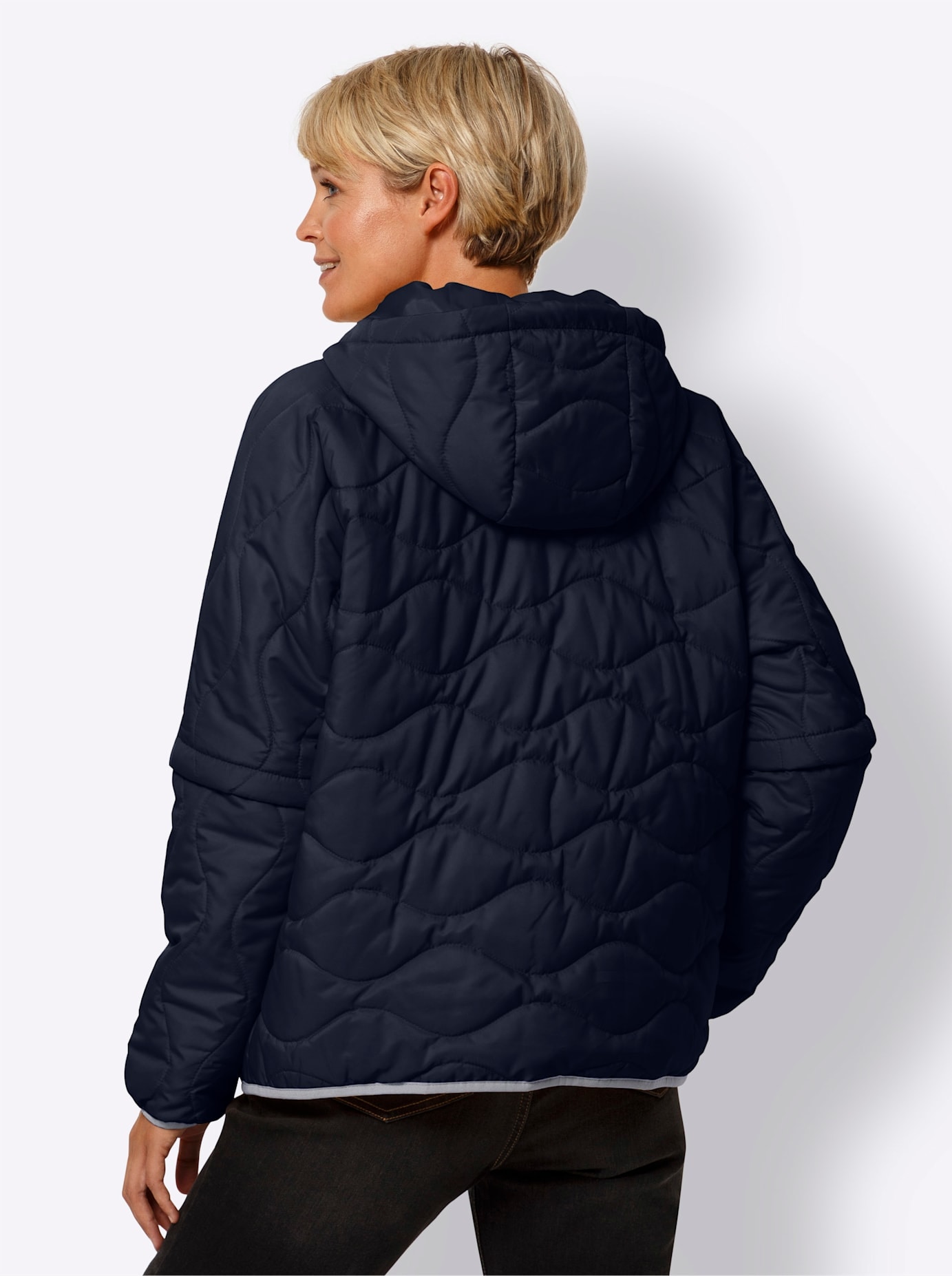 Classic Basics Steppjacke, mit Kapuze