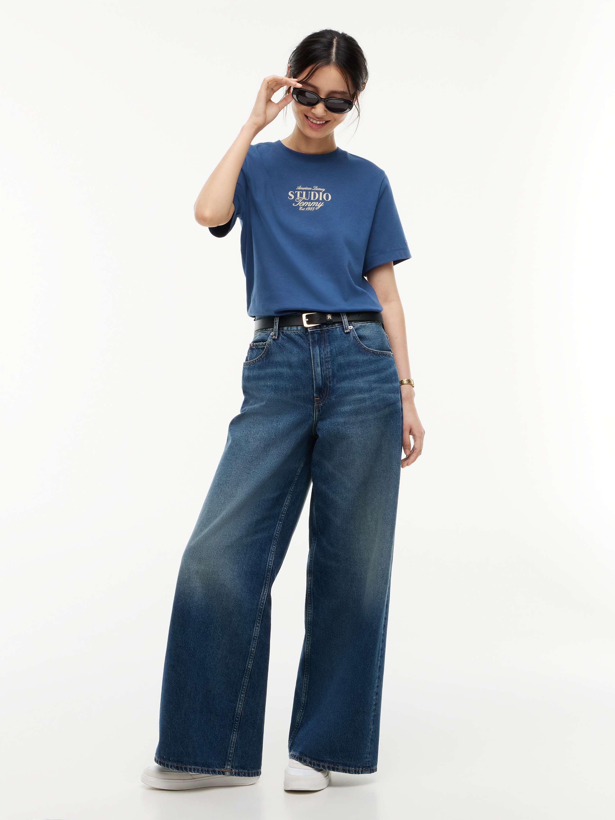 Tommy Hilfiger T-Shirt »STUDIO TOMMY REG C-NK S/S TSHIRT« Baumwolle, regular fit