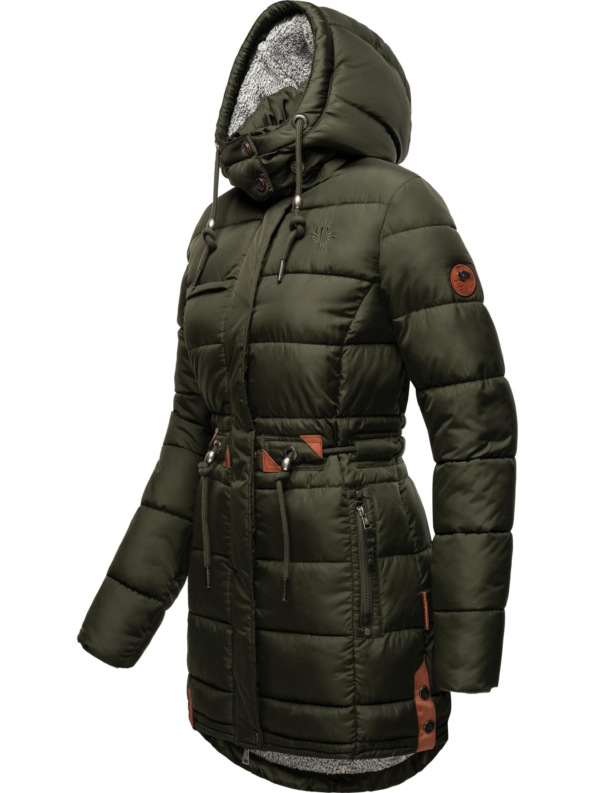 Navahoo Steppmantel »Steppmantel Daliee«, Stylischer Winterparka mit abnehmbarer Kapuze