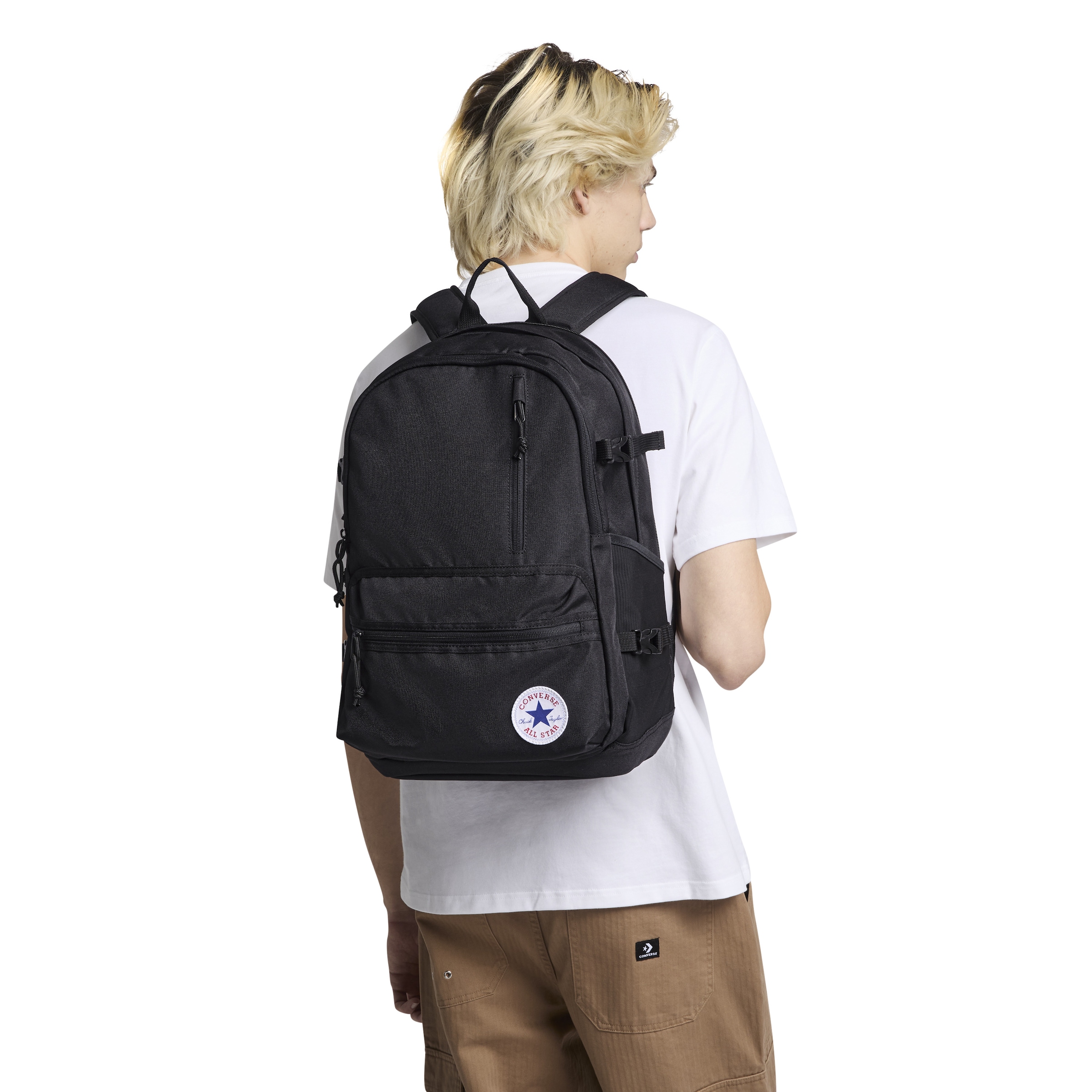 Converse Rucksack »STRAIGHT EDGE BACKPACK« für Erwachsene, 26 Liter Volumen, drei separate Taschen