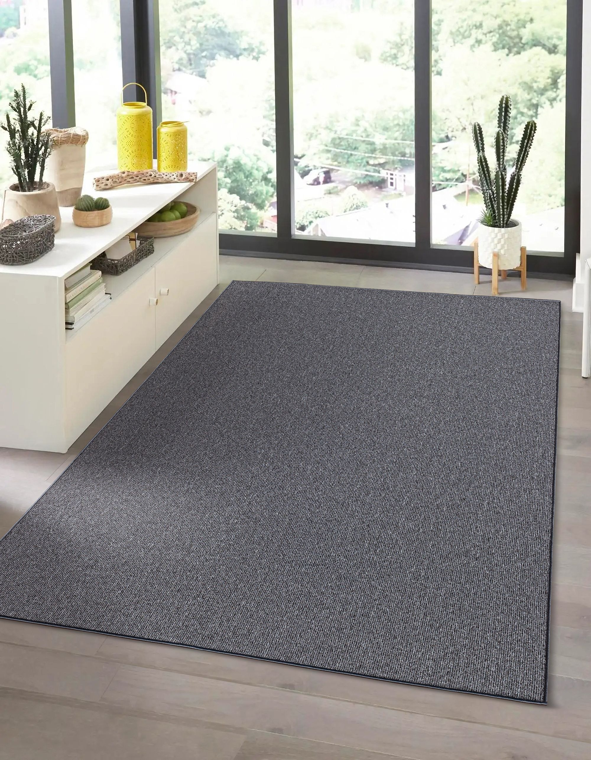 the carpet Teppich »Natal«, rechteckig, 5 mm Höhe, Wohnzimmer Teppich robust Filz-Rücken
