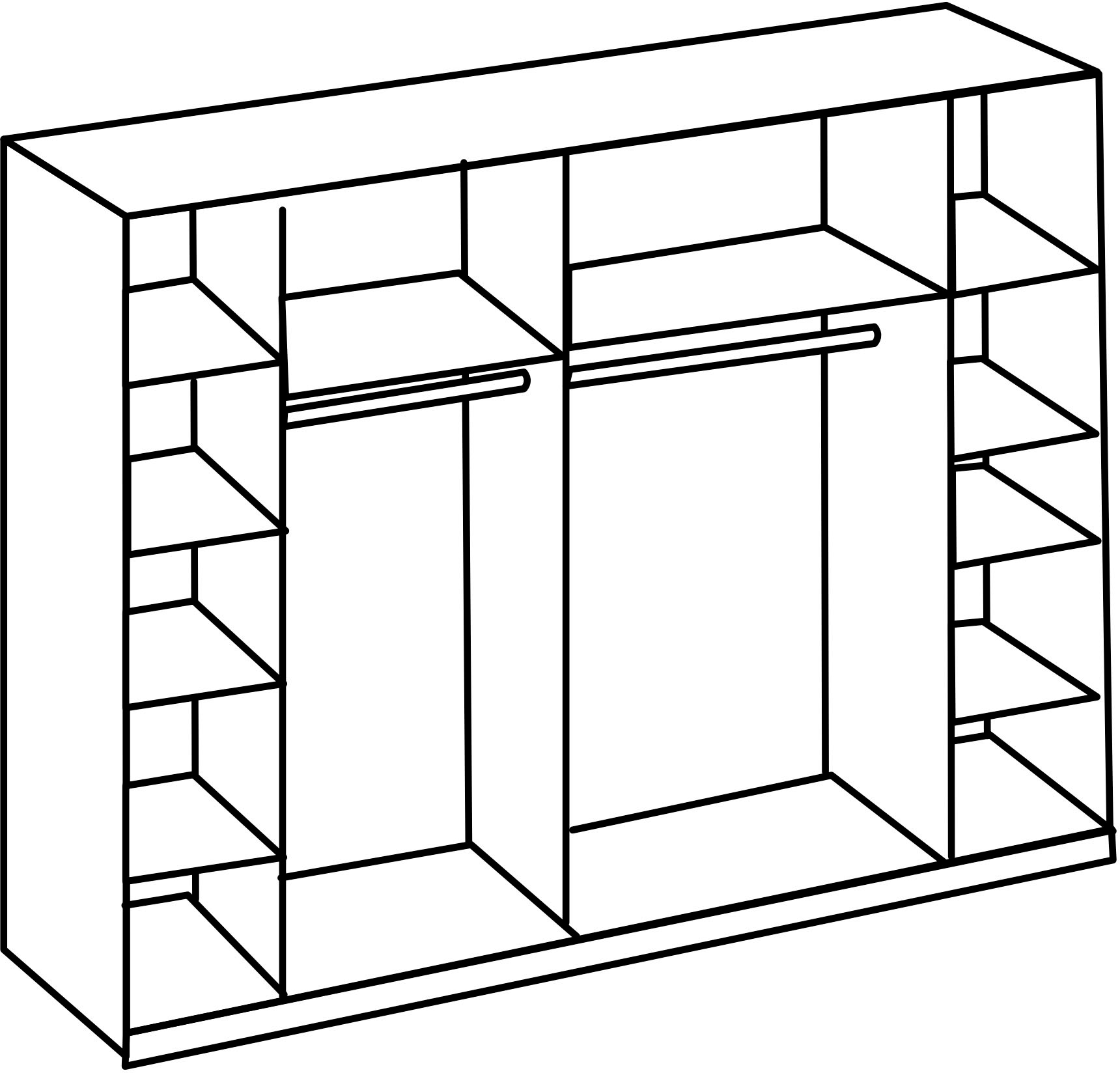 Wimex Dreh-/Schwebetürenschrank »Lotto«