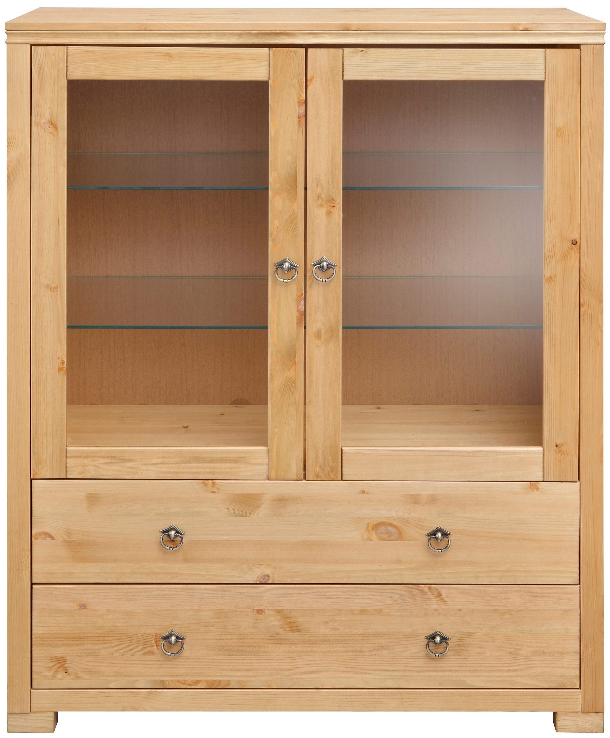 Home affaire Wohnwand »Gotland«, (Set, 3 St.), bestehend aus 1 Highboard, 1 TV-Lowboard und 1 Vitrine