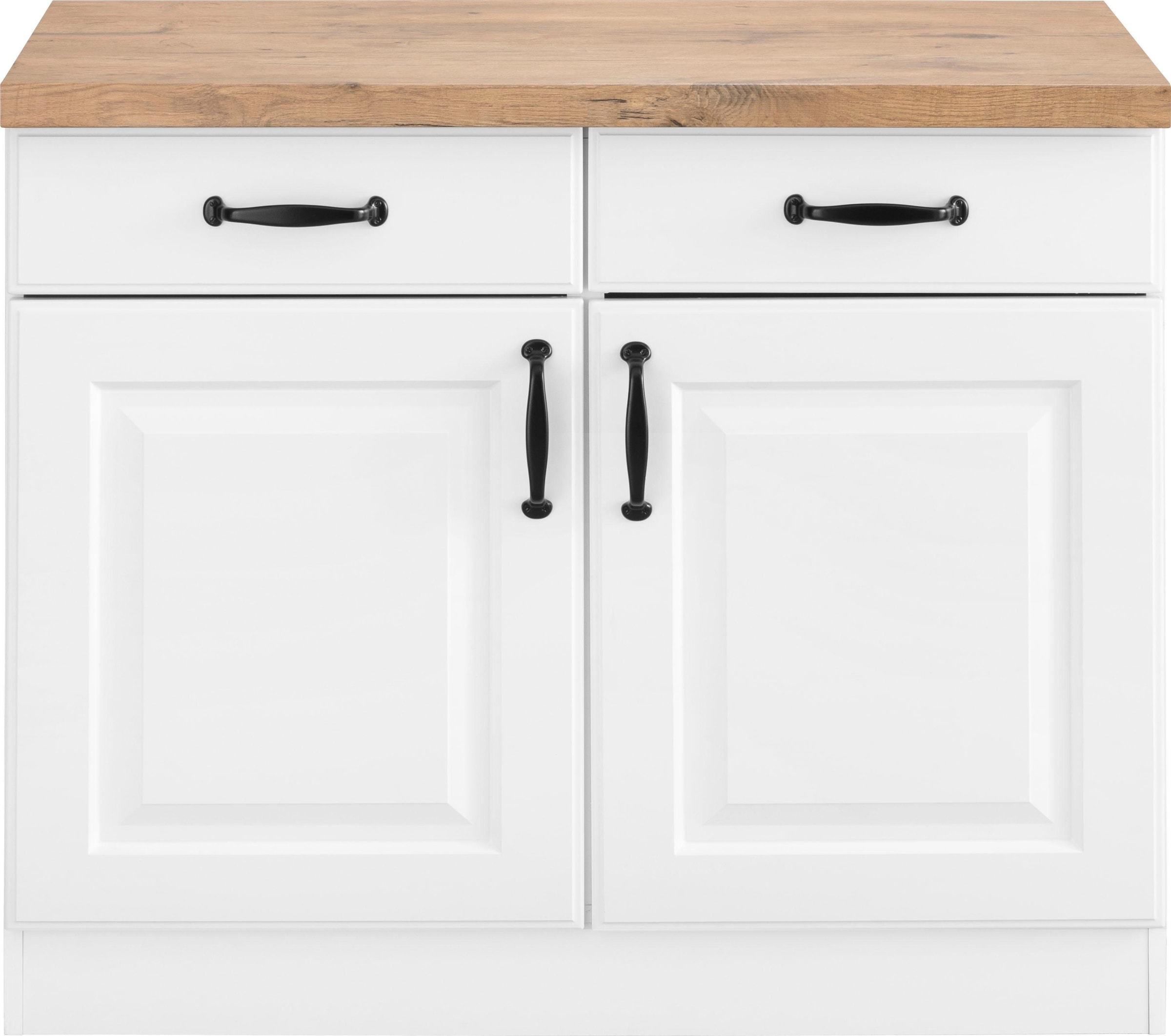 wiho Küchen Unterschrank »Erla«, 100 cm breit mit Kassettenfront