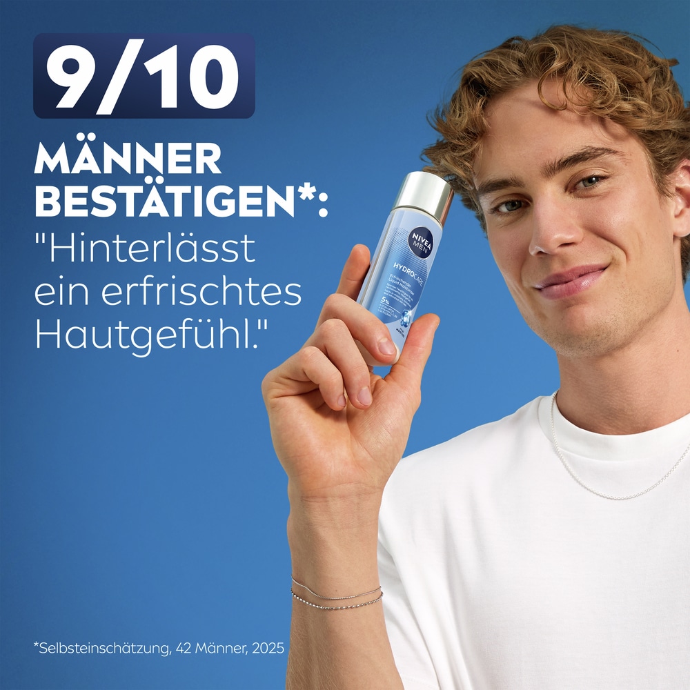 Nivea Men Feuchtigkeitsgel »NIVEA MEN HydroCare Erfrischender Liquid Moisturizer« mit Mega Moisture Technology, auch nach der Rasur geeignet