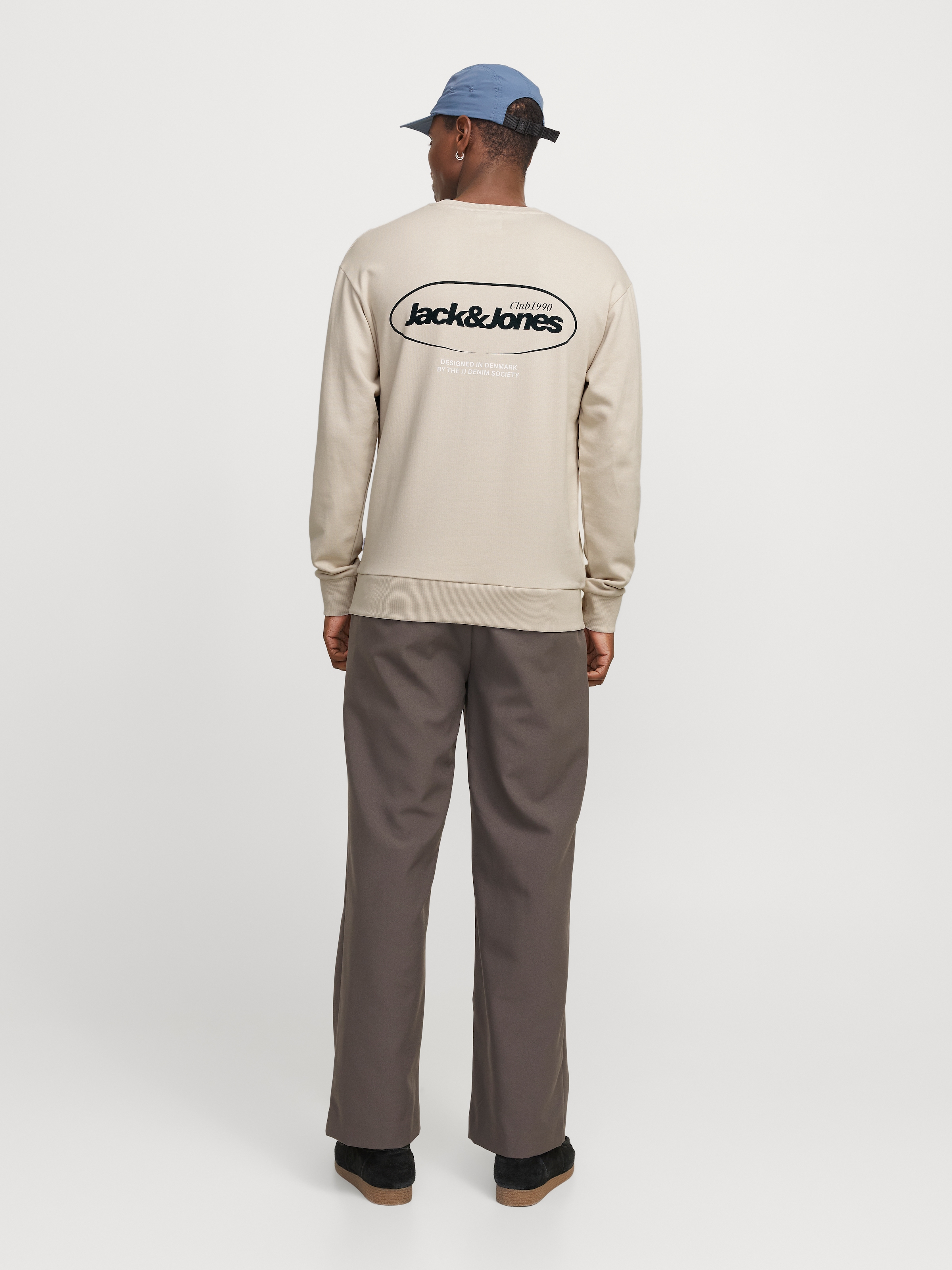 Jack & Jones Sweatshirt »JJEBRADLEY GRAPHIC SWEAT CREW NOOS«, mit Front und Back Print