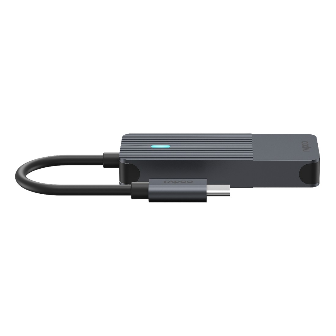 Rapoo USB-Adapter »UCH-4002 USB-C Hub, USB-C auf USB-C, Grau«, USB-C zu USB-C, 17 cm