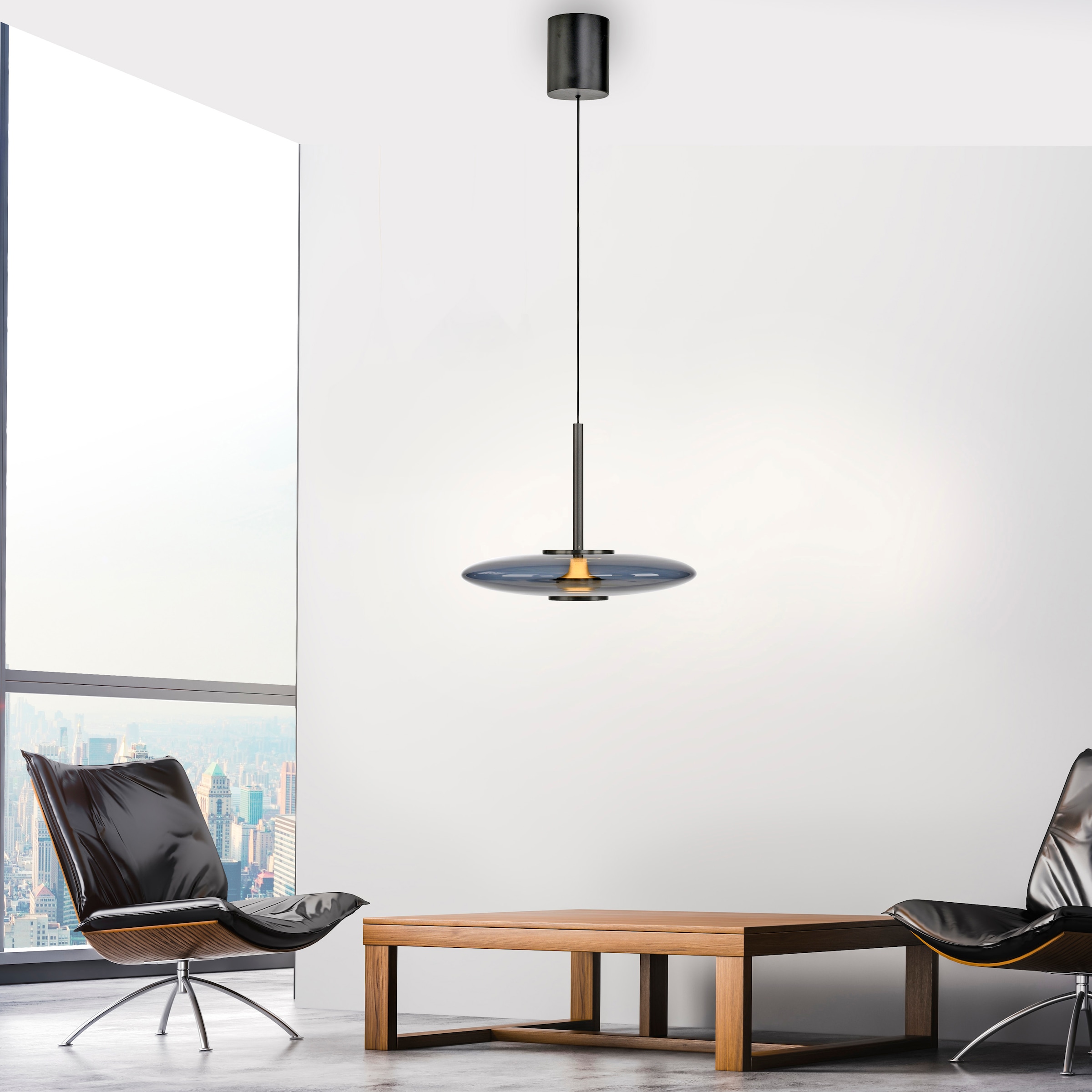 Neuhaus PURE LED Pendelleuchte »PURE E-Vitrum« LED-Board 1 Stk. warmweiß - kaltweiß e-LIFT®-Funktion, CCT, dimmbar über Fernbedíenung