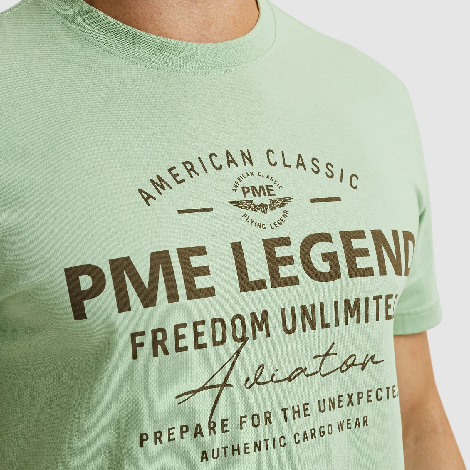 PME LEGEND T-Shirt »Short sleeve r-neck single jersey«, mit Frontprint