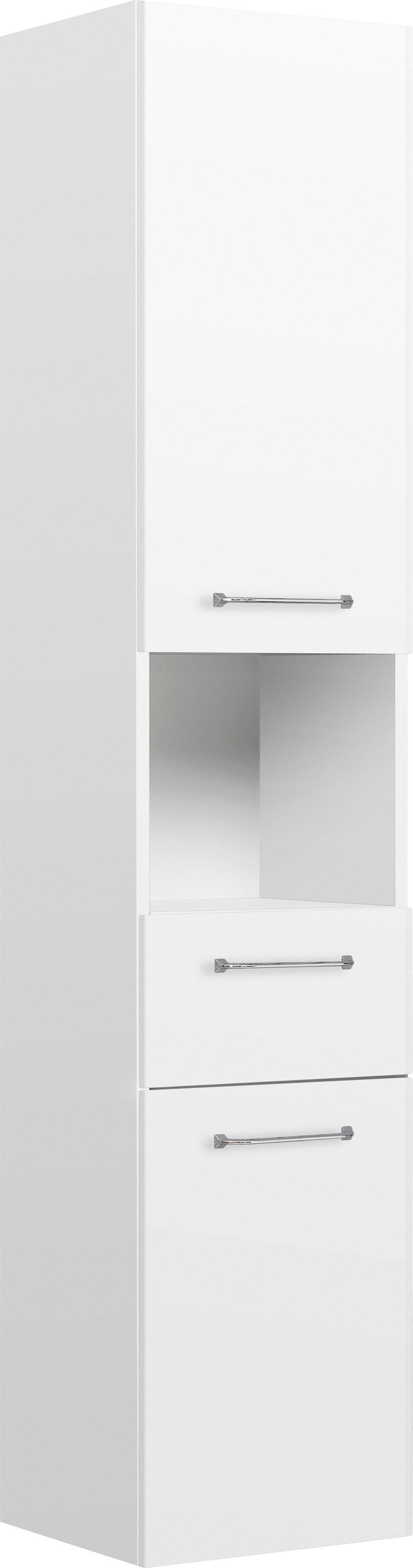 PELIPAL Hochschrank »Quickset«, Breite 35 cm, Höhe 168 cm, Glaseinlegeböden,  Türdämpfer bei OTTO
