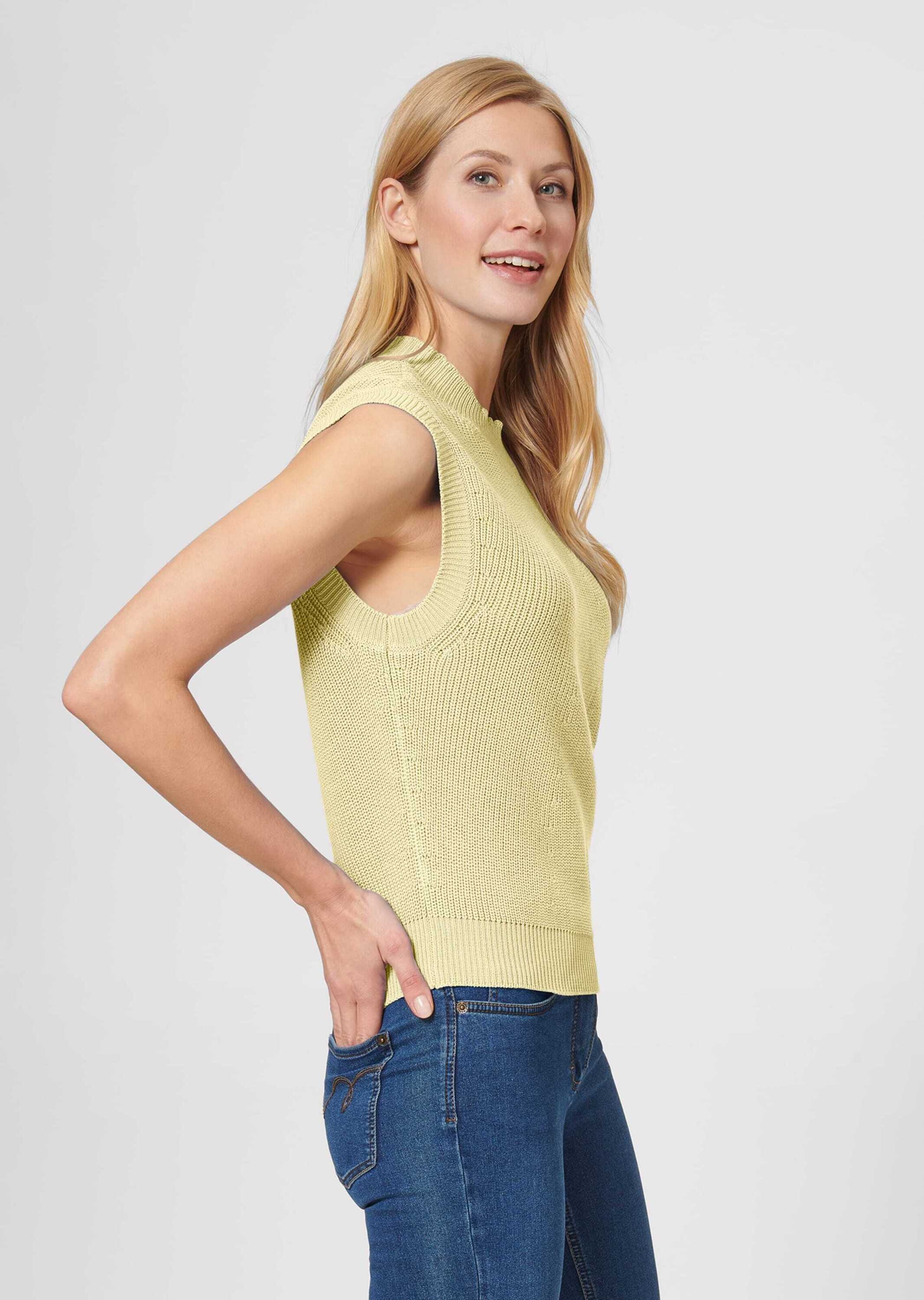 MADELEINE Longpullover »Pullunder Pullunder mit Stehkragen«