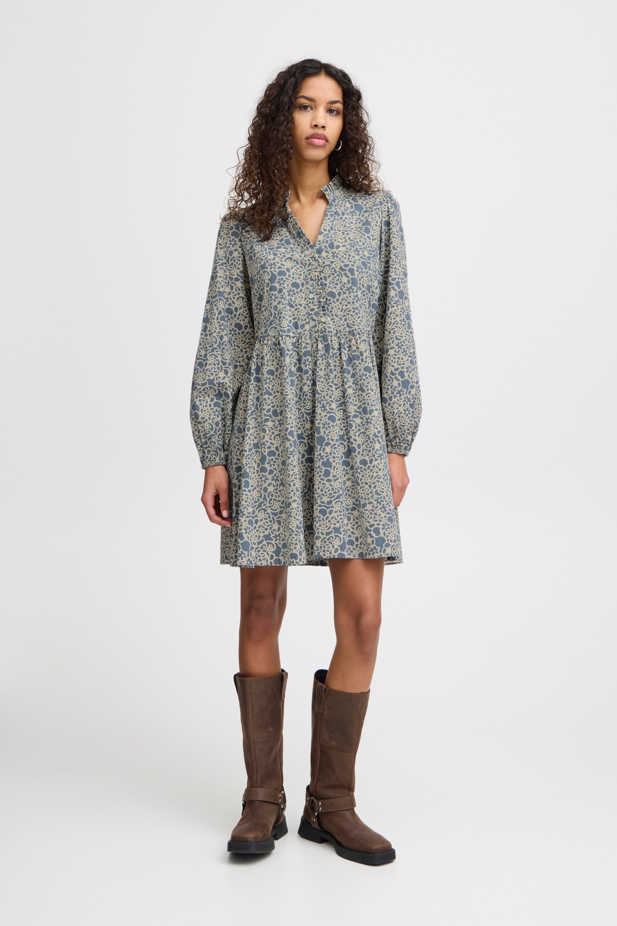Ichi Midikleid »Kleid IHQWISSA«