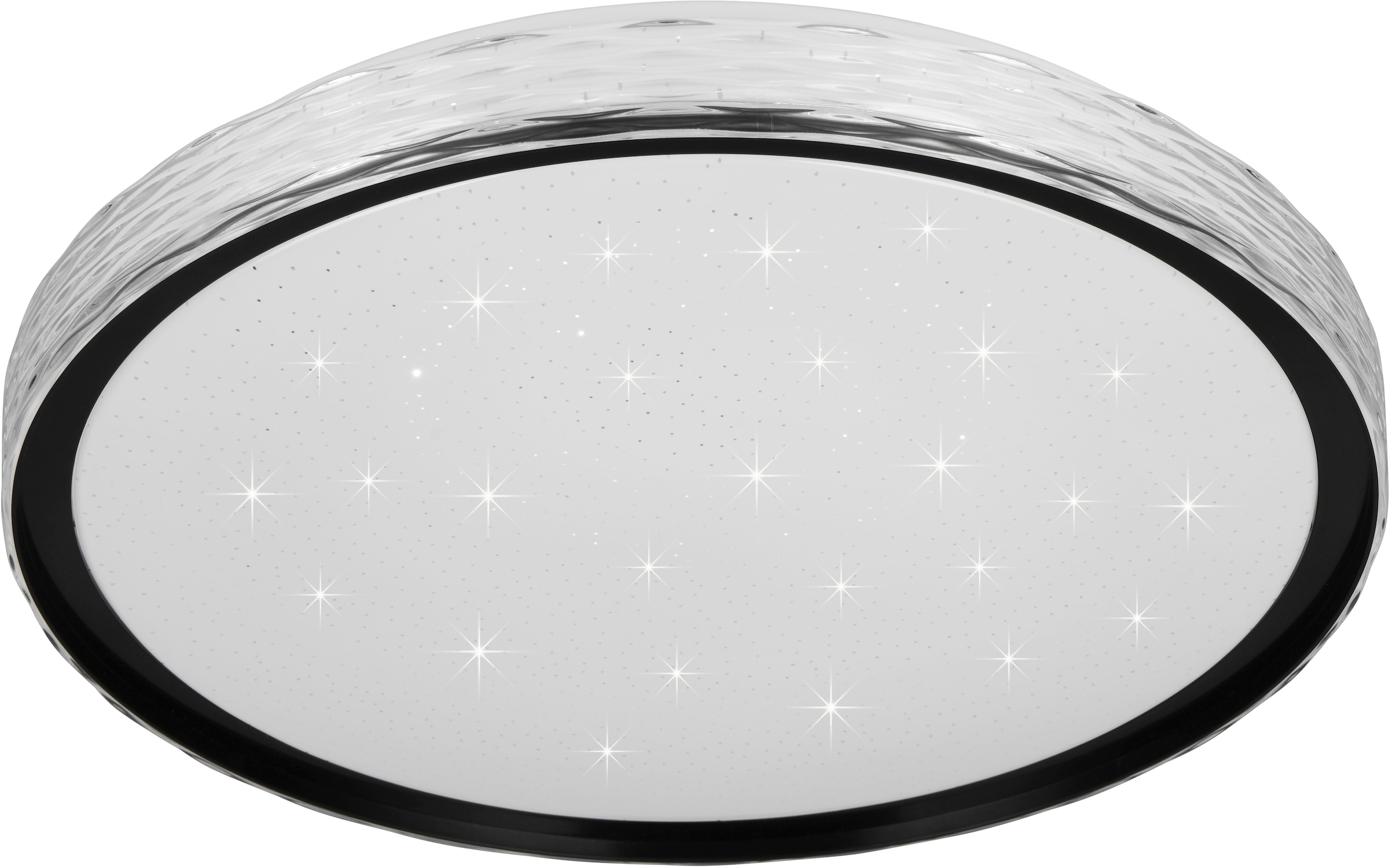 REALITY Leuchten LED Deckenleuchte »VARDA, LED Deckenlampe 24W 2500 Lumen, CCT 2700-6500K, Fernbedienung« LED-Board 1 Stk. Farbwechsler | warmweiß - kaltweiß Starlight, Memoryfunktion, Nachtlicht, Switch Dimmer, Timer Ø 39 cm