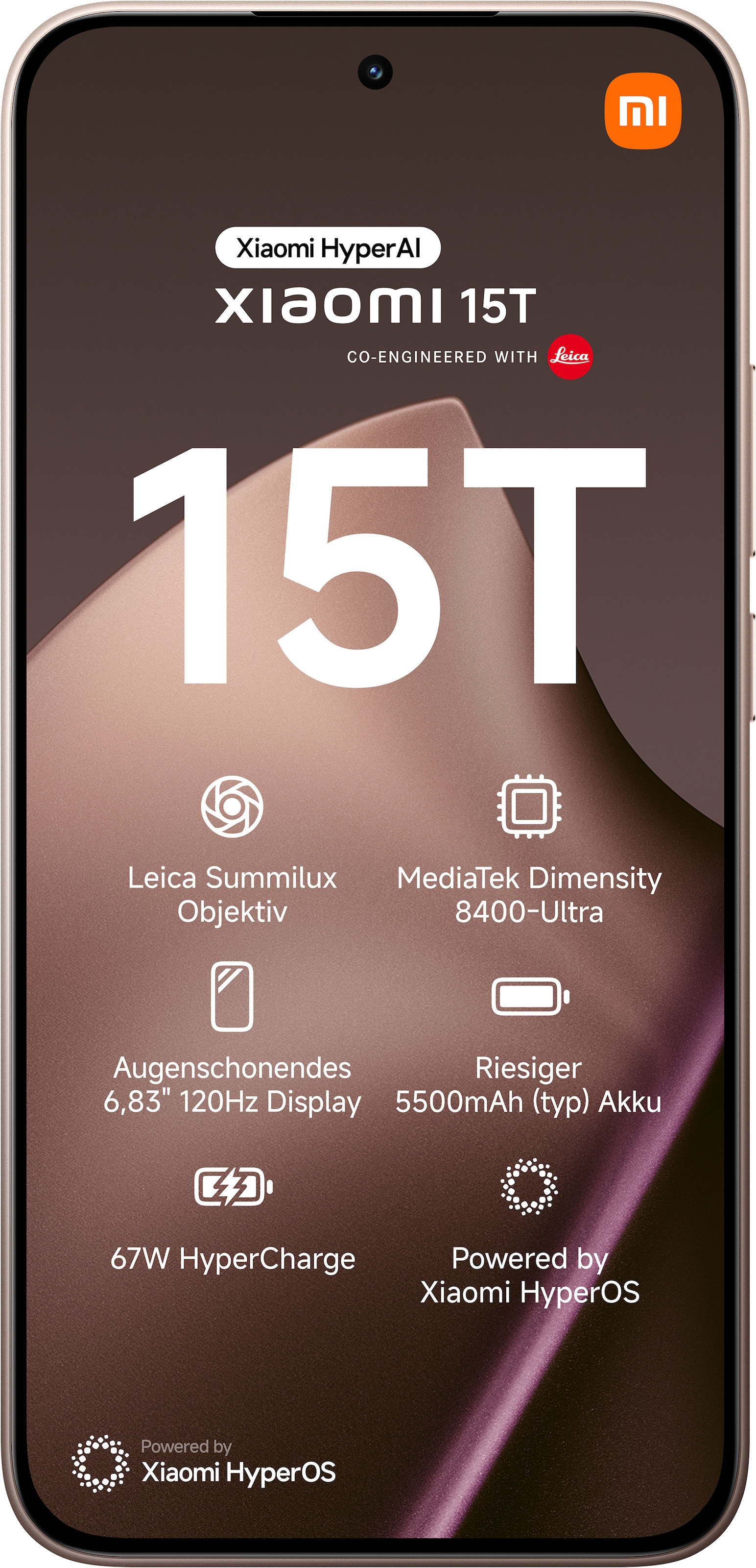 Xiaomi Smartphone »15T 12+256« rose gold