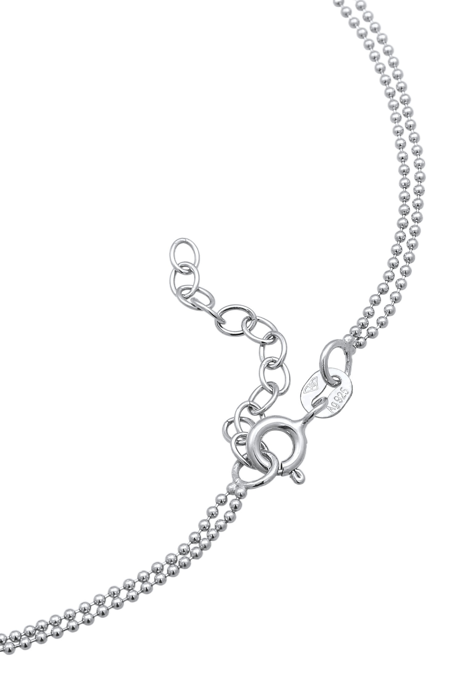 Elli Fußkette »Fußschmuck Layer Kugelkette Basic 925 Sterling Silber«