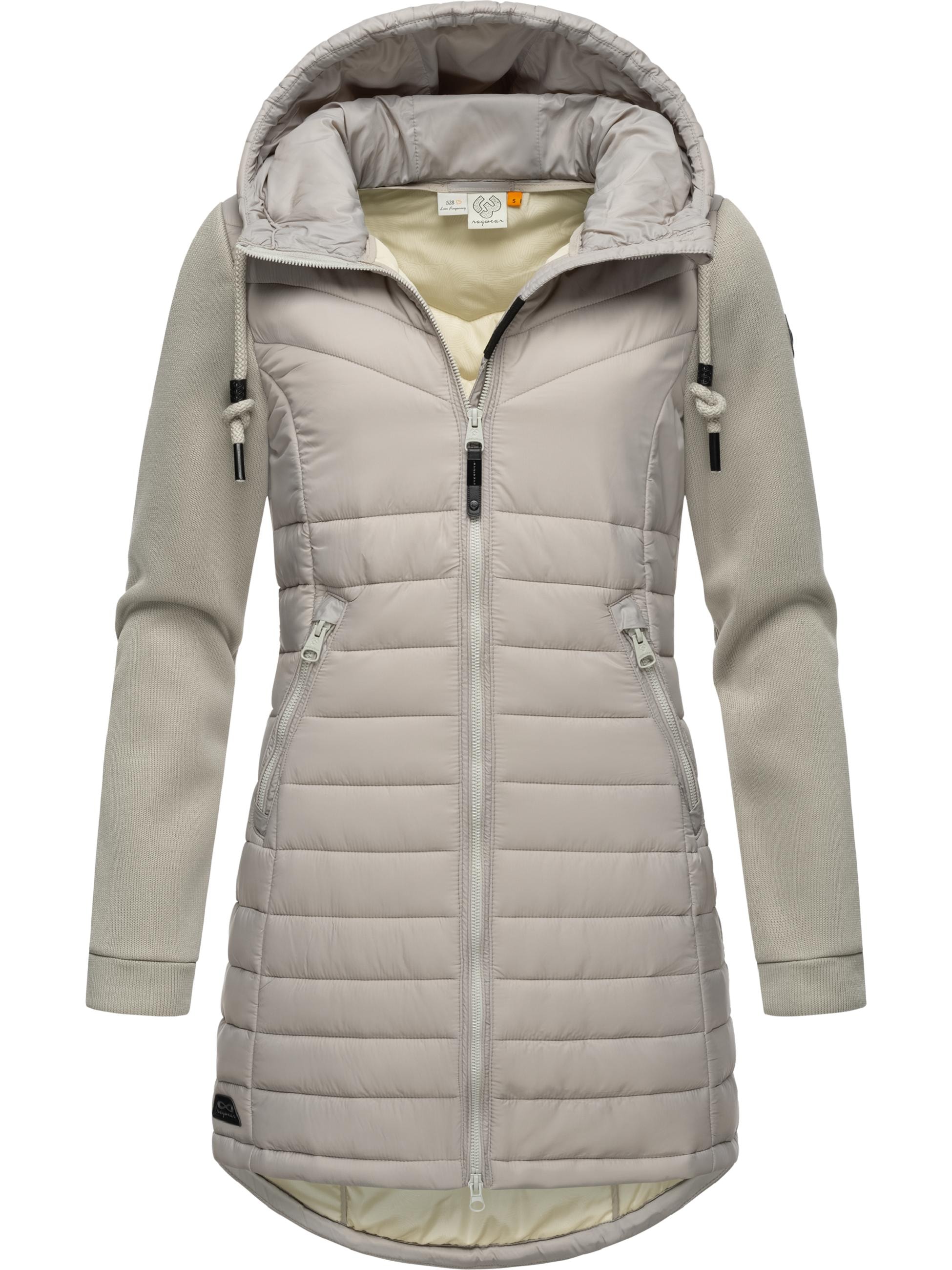 Ragwear Langjacke »Outdoorjacke Sandrra Long«, mit Kapuze, Steppjacke aus modernem Materialmix mit Kapuze