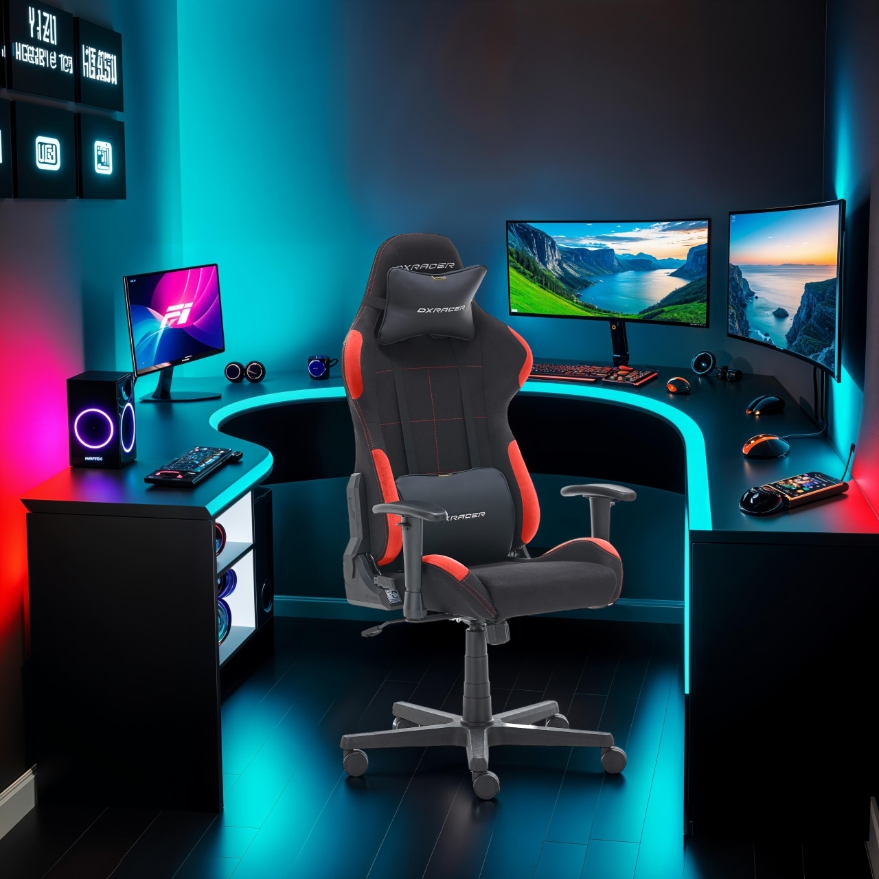 MCA furniture Gaming-Stuhl »DX Racer Formula Gamingchair« (Set) 1 Stk.Gaming,Racing,Design,Lordose,Kissen,Armlehne,drehbar,verstellbar