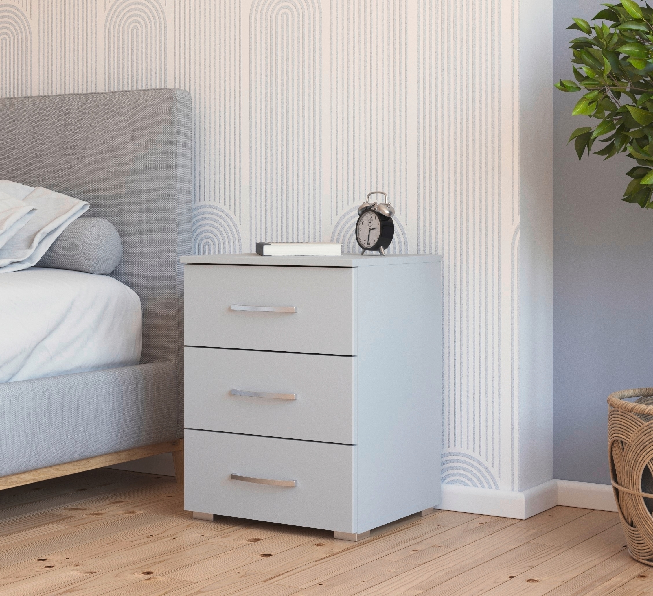 rauch Nachtkommode »Pure by Aditio«, im minimalistischem Design, 3 Schubladen mit Softclose-Funktion