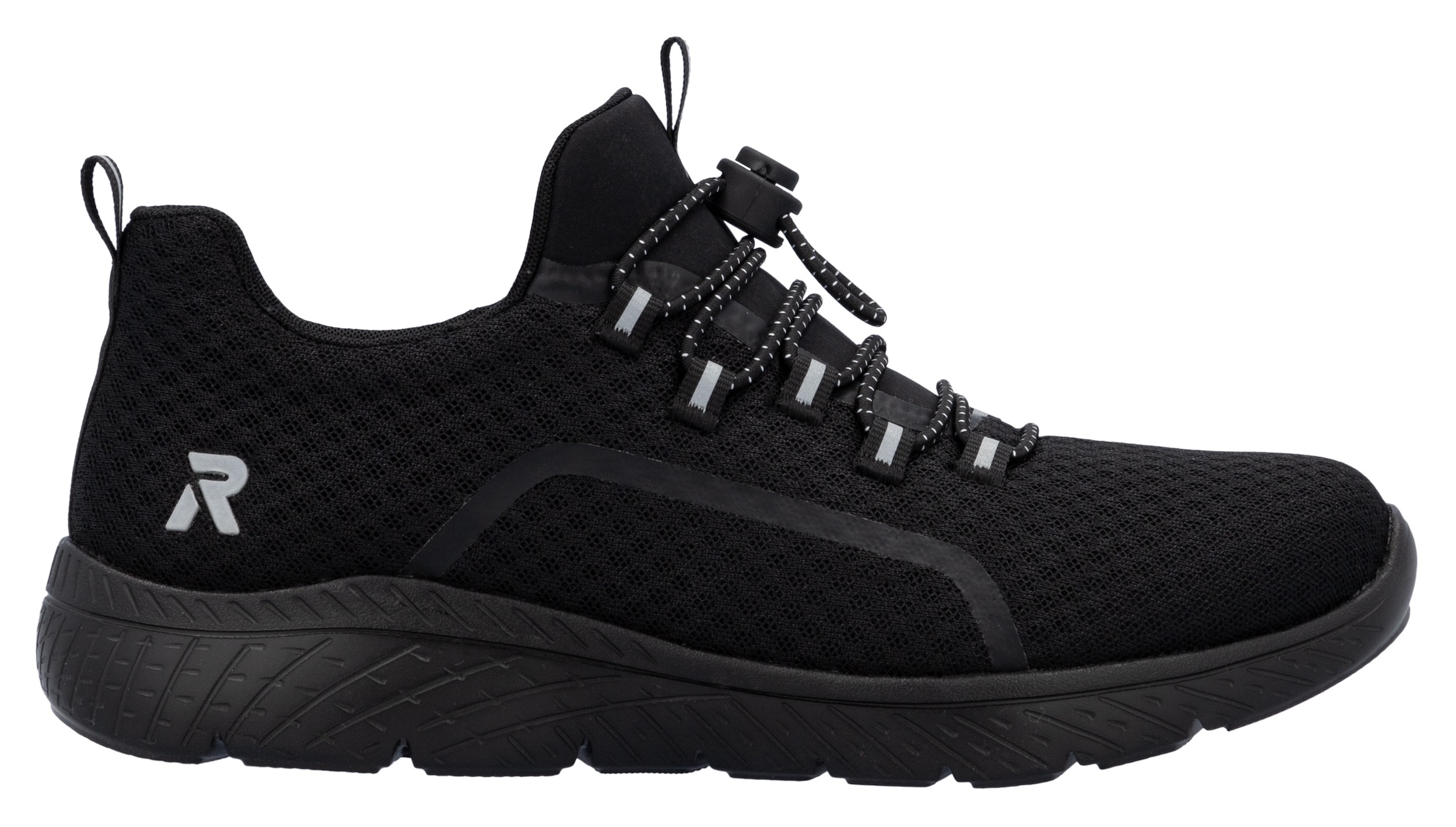 RIEKER Sport Slip-On Sneaker, Trekking Schuh, Freizeitschuh, Slipper mit einfachem Schnellverschluss