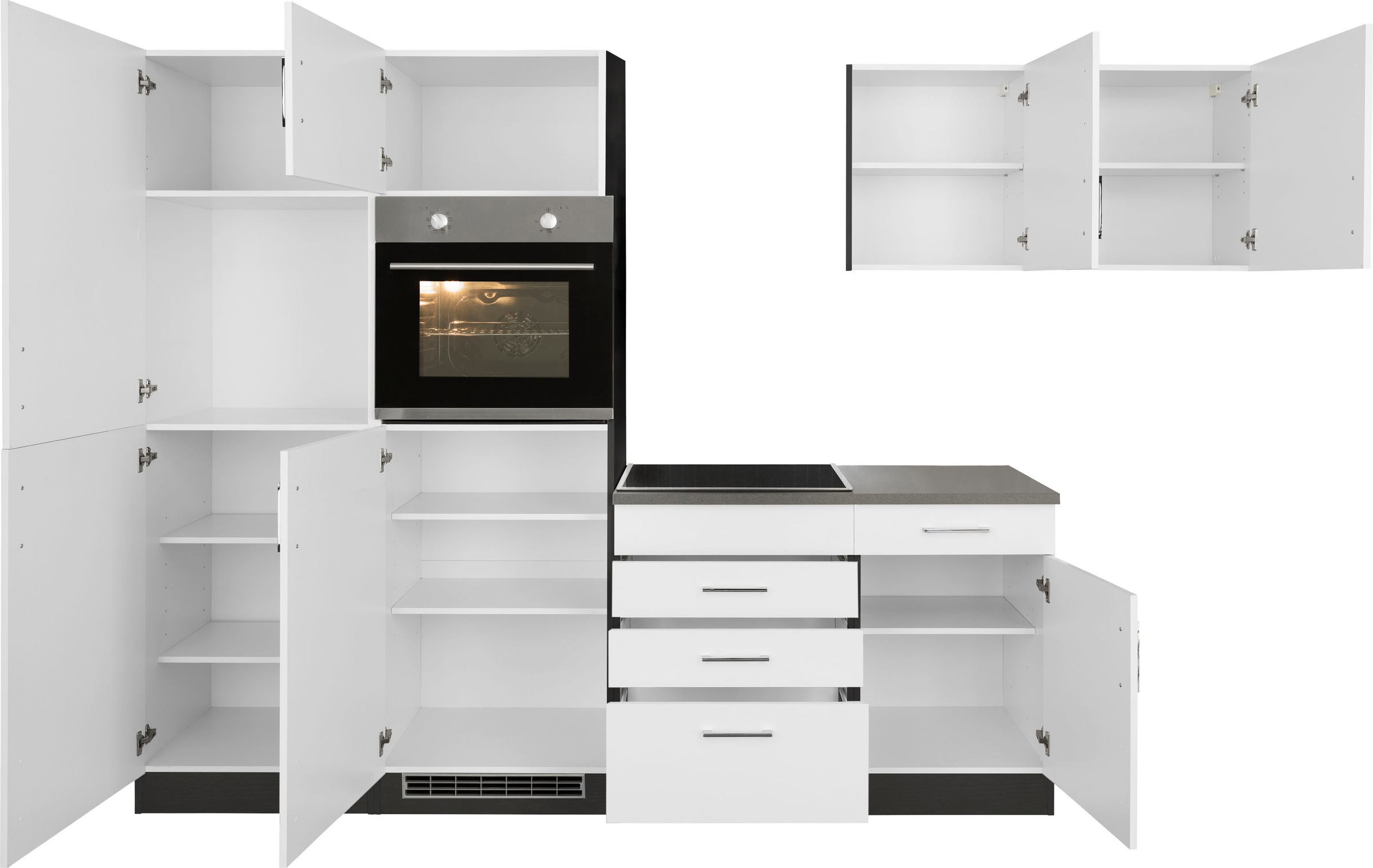 KOCHSTATION Winkelküche »KS-Paris«, ohne E-Geräte, Stellbreite 290/220 cm