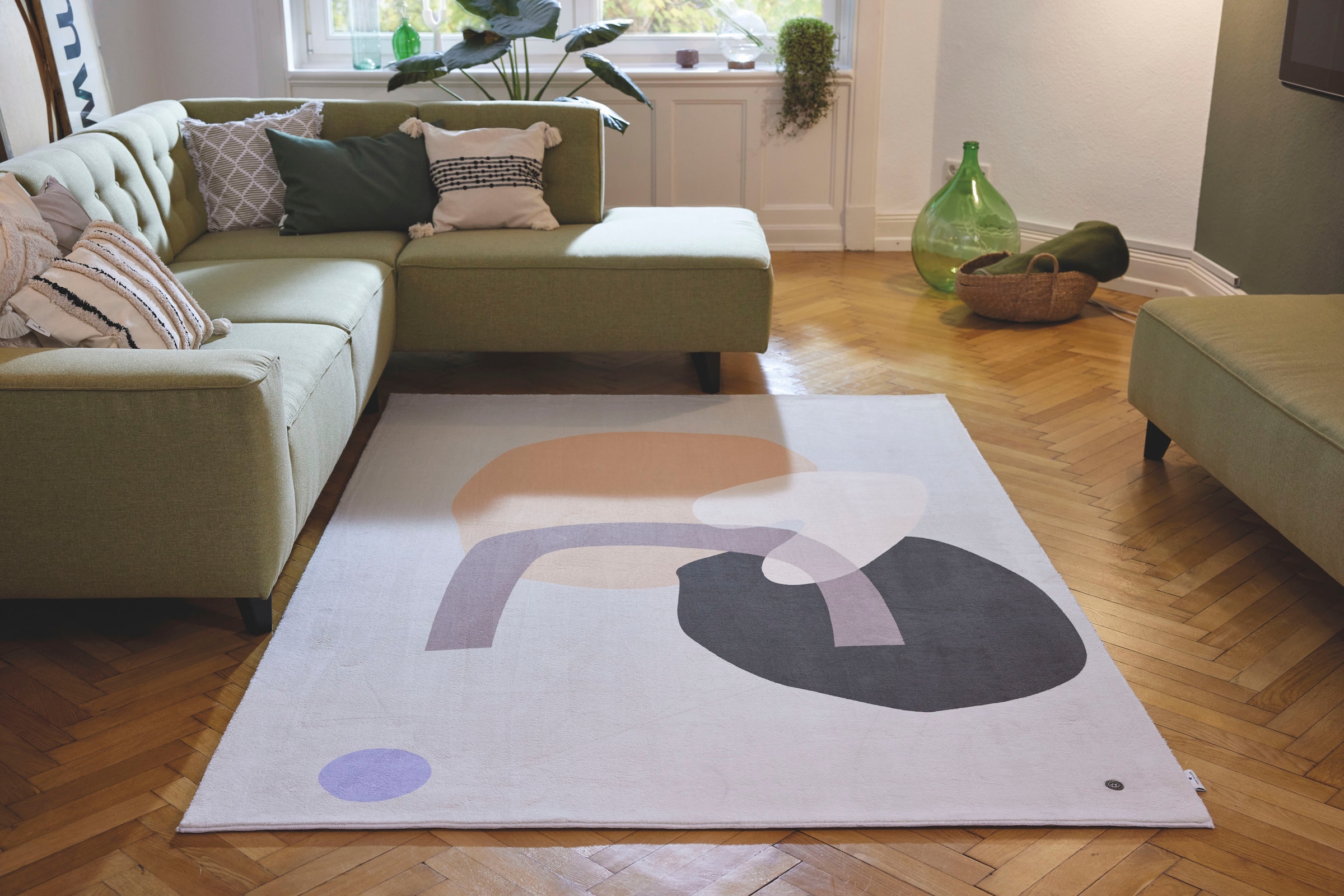 TOM TAILOR HOME Teppich »Shapes - SIX« rechteckig 5 mm Höhe Kurzflor, bedruckt, modernes Design
