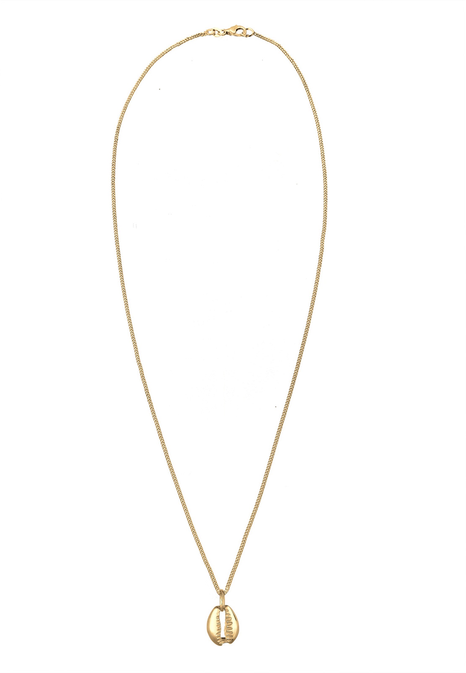 Elli Kette mit Anhänger »Halskette Anhänger Muschel 925 Sterling Silber vergoldet«