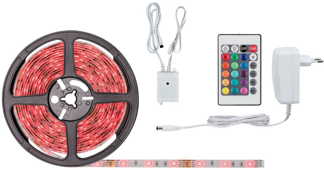 LED-Streifen »FN SimpLED Strip«, 1 St.-flammig, Set 5m, RGB 20W, 230/12V, DC, Weiß...