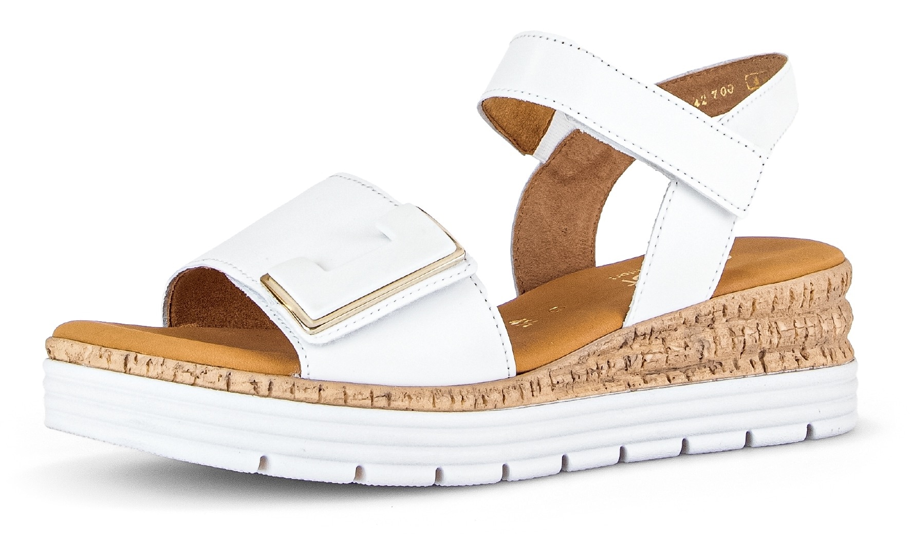 Gabor Sandalette »GENUA«, Keilabsatz, Sommerschuh, Sandale mit Klettverschlüssen, Weite G
