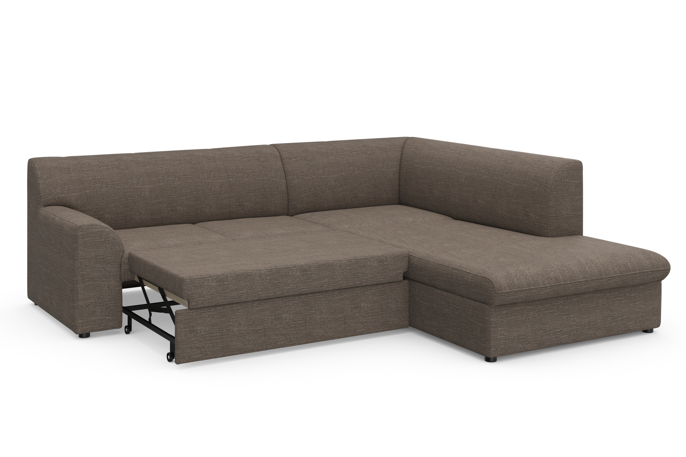 DOMO collection Ecksofa »Topper zeitlos elegant, kompakte Stellmaße, OTTOs Choice, L-Form«, mit Ottomane, wahlweise mit Schlaffunktion
