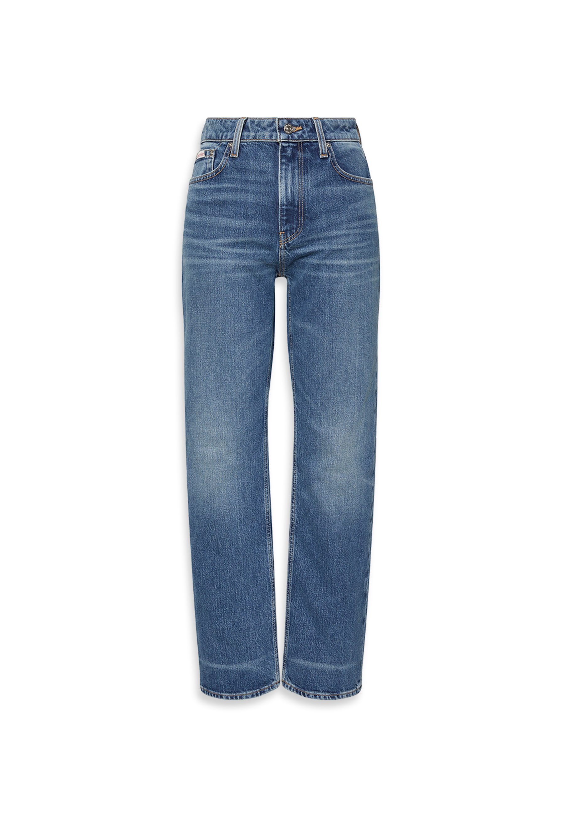 Calvin Klein Jeans Straight-Jeans »HGH RS STRGHT CK ESS« Mit Gürtelschlaufen