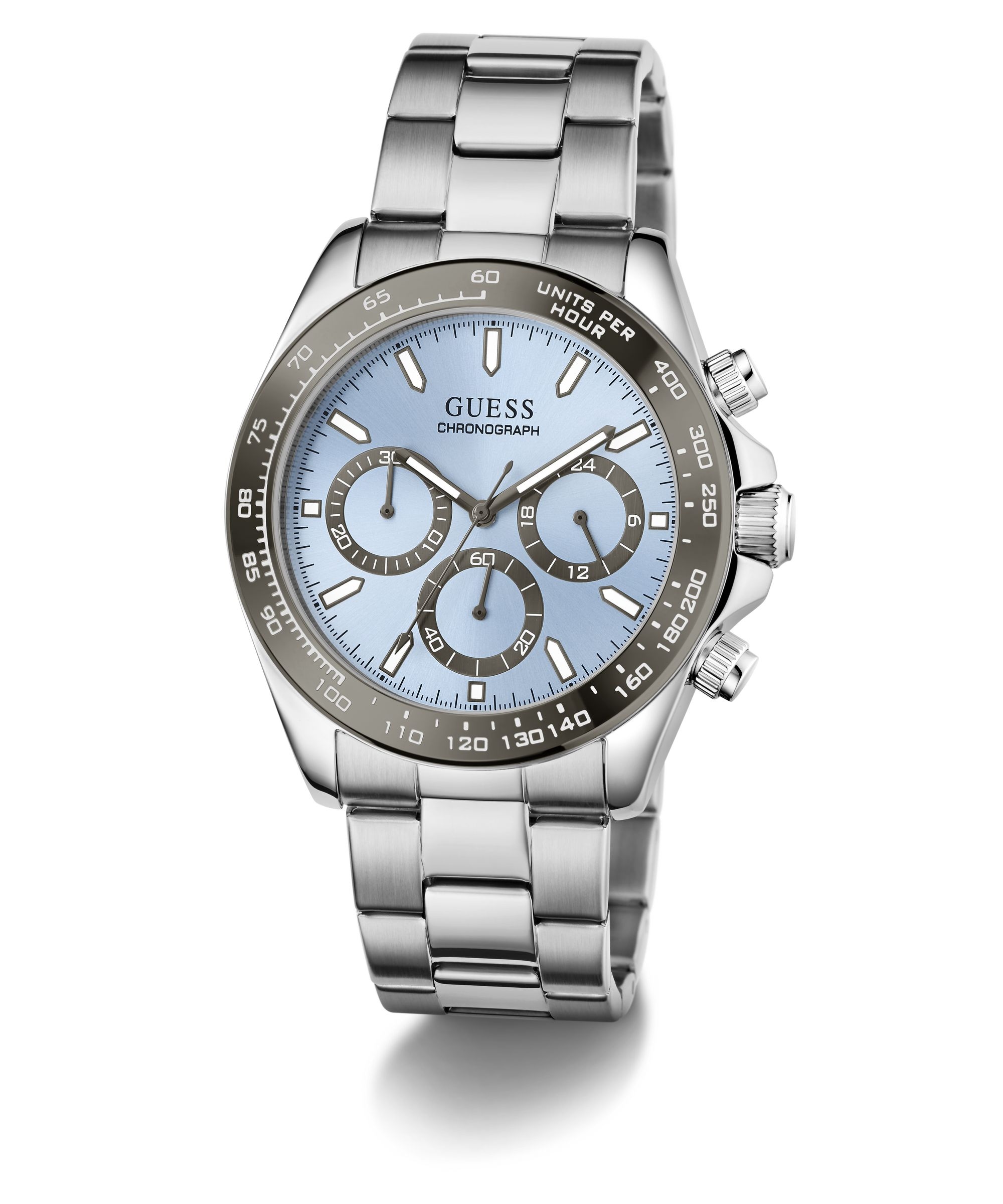 Guess Chronograph »ARTHUR« Quarzuhr, Armbanduhr, Herrenuhr, Edelstahlarmband, analog