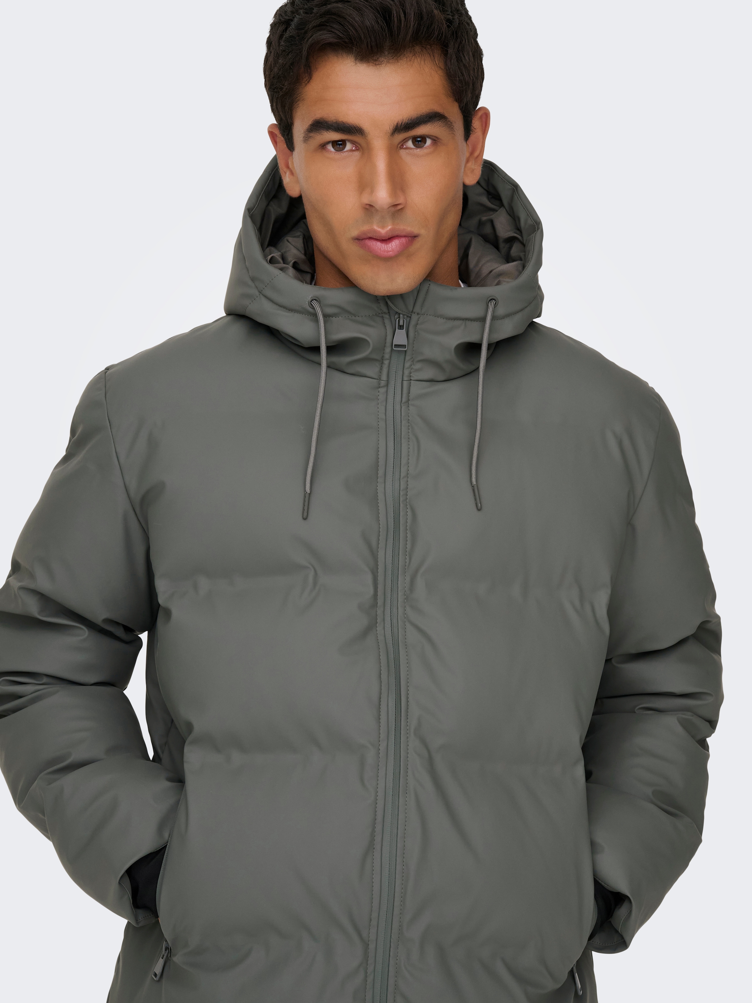 ONLY & SONS Steppjacke »ONSROYCE PUFFER JACKET OTW« mit Kapuze